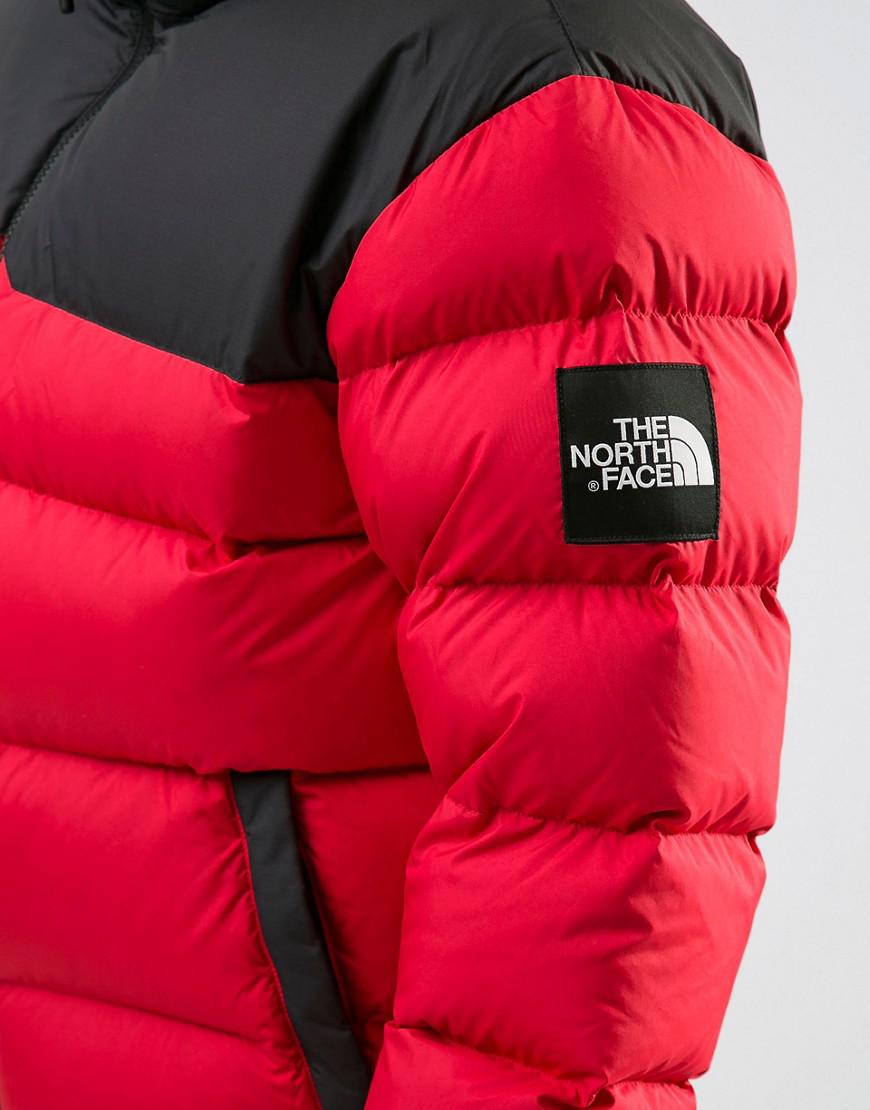 The North Face Synthetic 1992 Nuptse Down Jacket 2 Tone In Red 