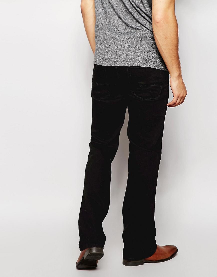 bootcut black trousers