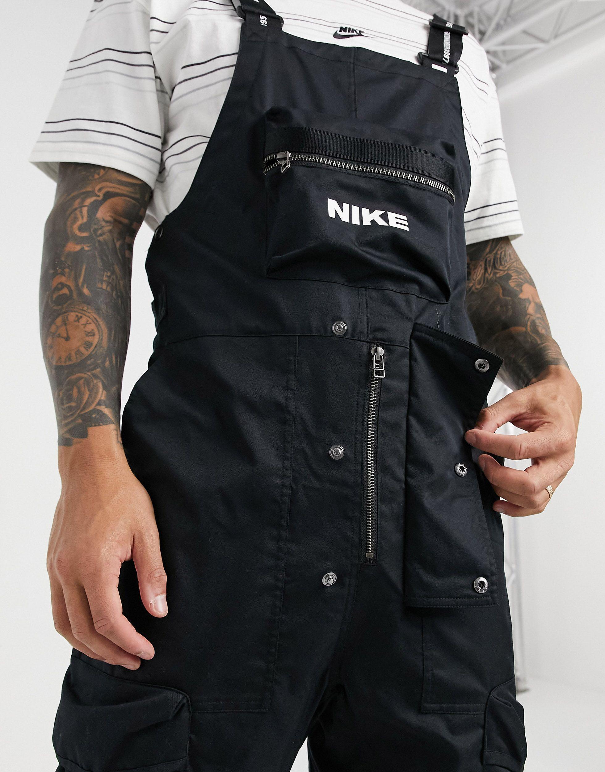 Nike Cotton City Made Pack Woven Dungarees in Black for Men | Lyst Australia