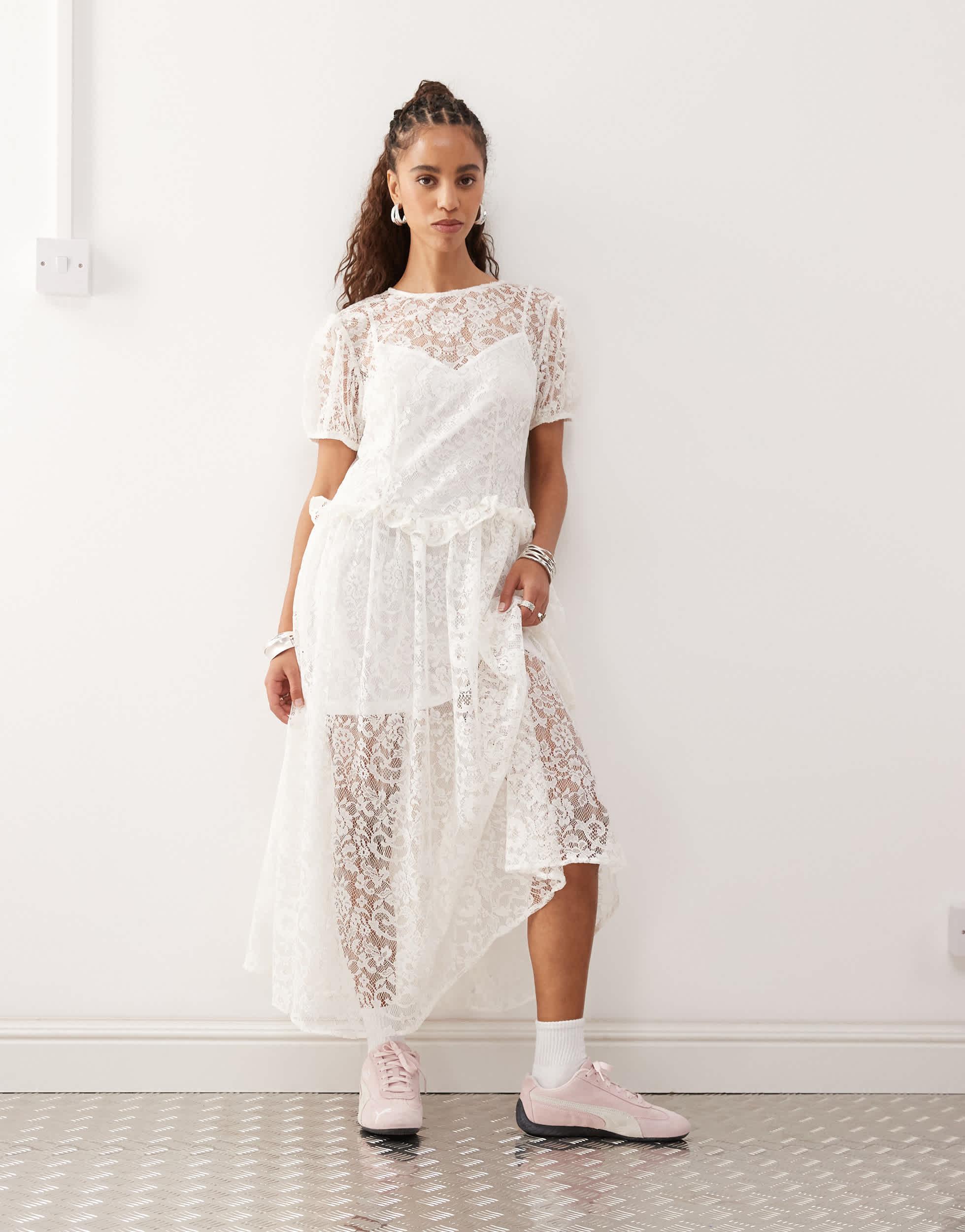 fitted lace wedding dress Midi Dress: Brianna - Gorgeous Festival Outfits main image 0