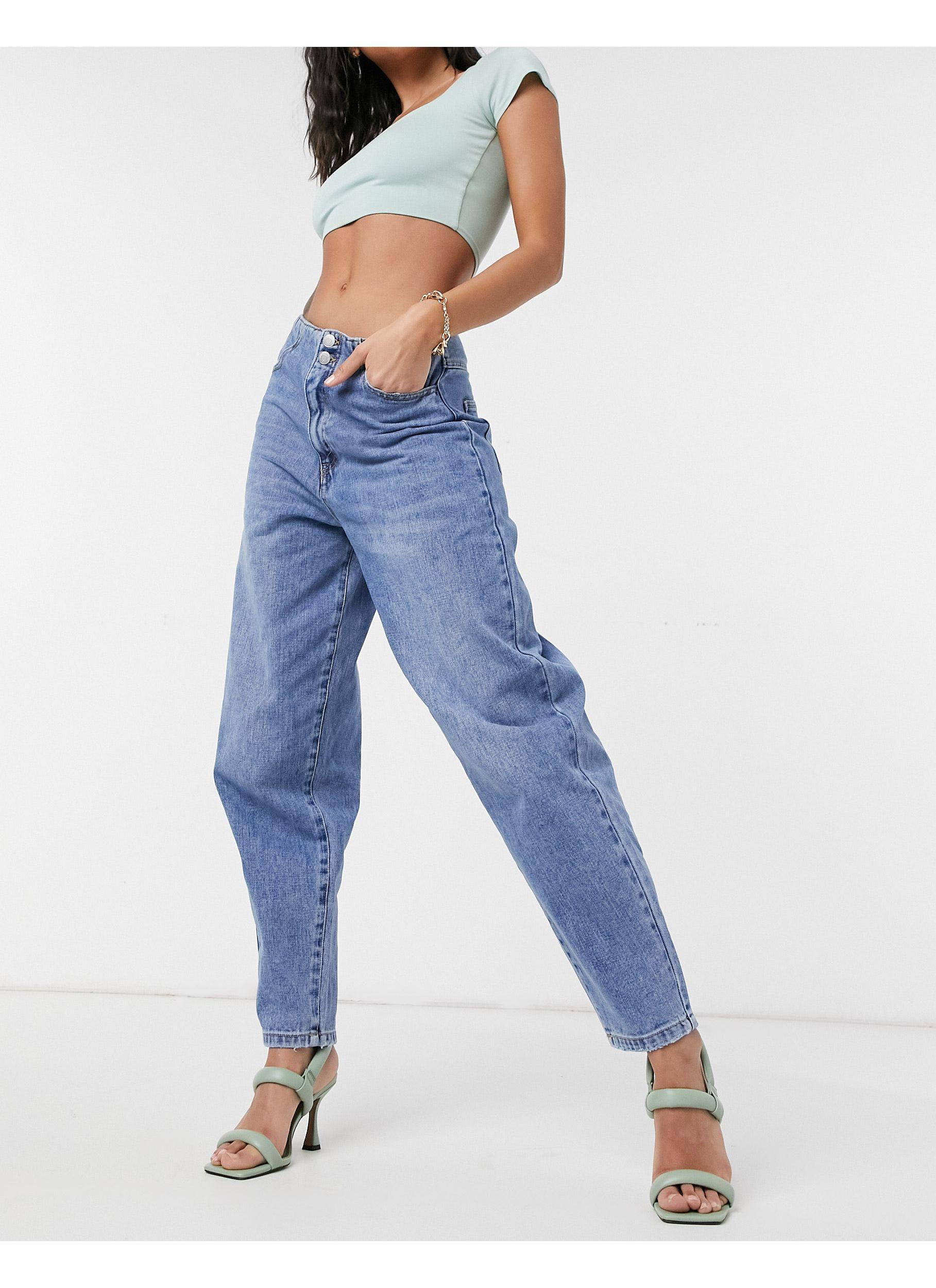 Jeans ampi a vita alta affusolatiVero Moda in Denim di colore Blu - Lyst