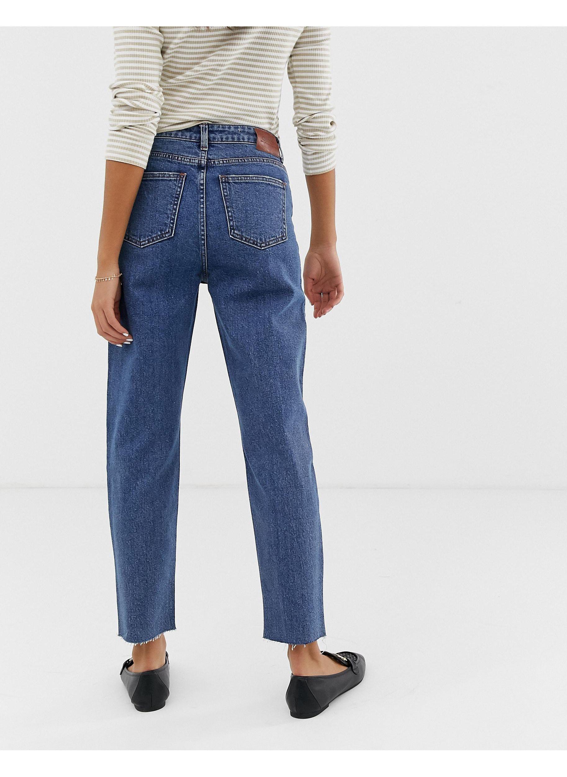 navy straight leg jeans