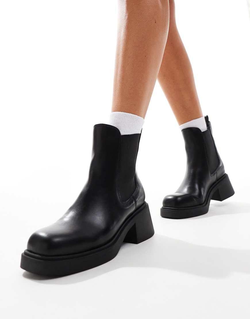 Square Toe New Look Black Heeled Boots New Look Women´s Black