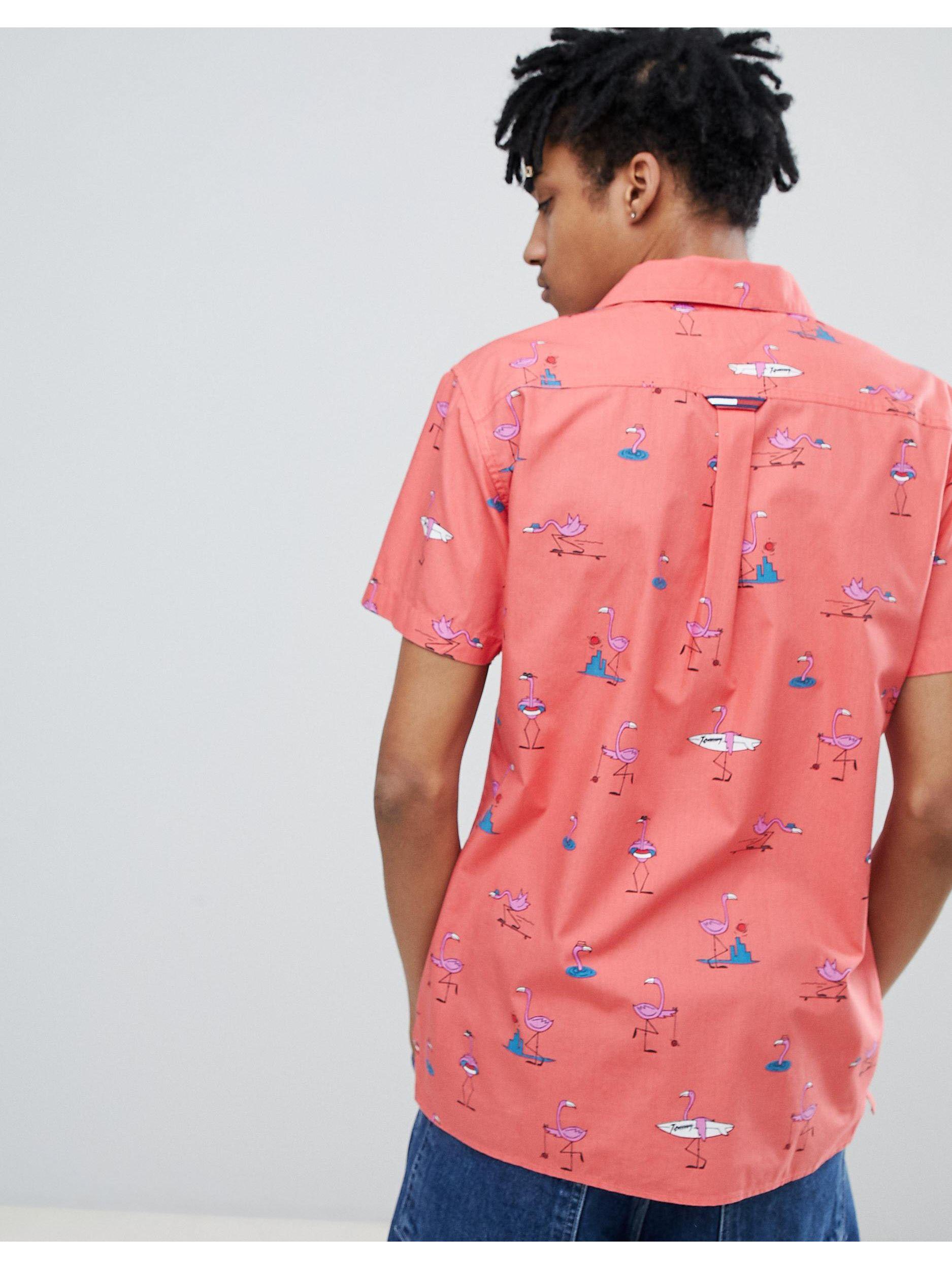 tommy hilfiger flamingo shirt