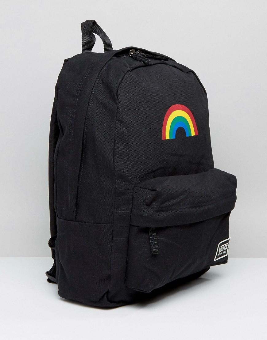 Vans Rainbow Backpack In Black | Lyst UK