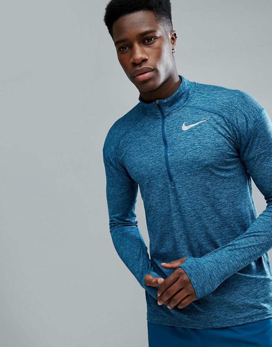 Nike Dry Element 1/4 Zip Sweat In Blue 857820-474 for Men | Lyst UK