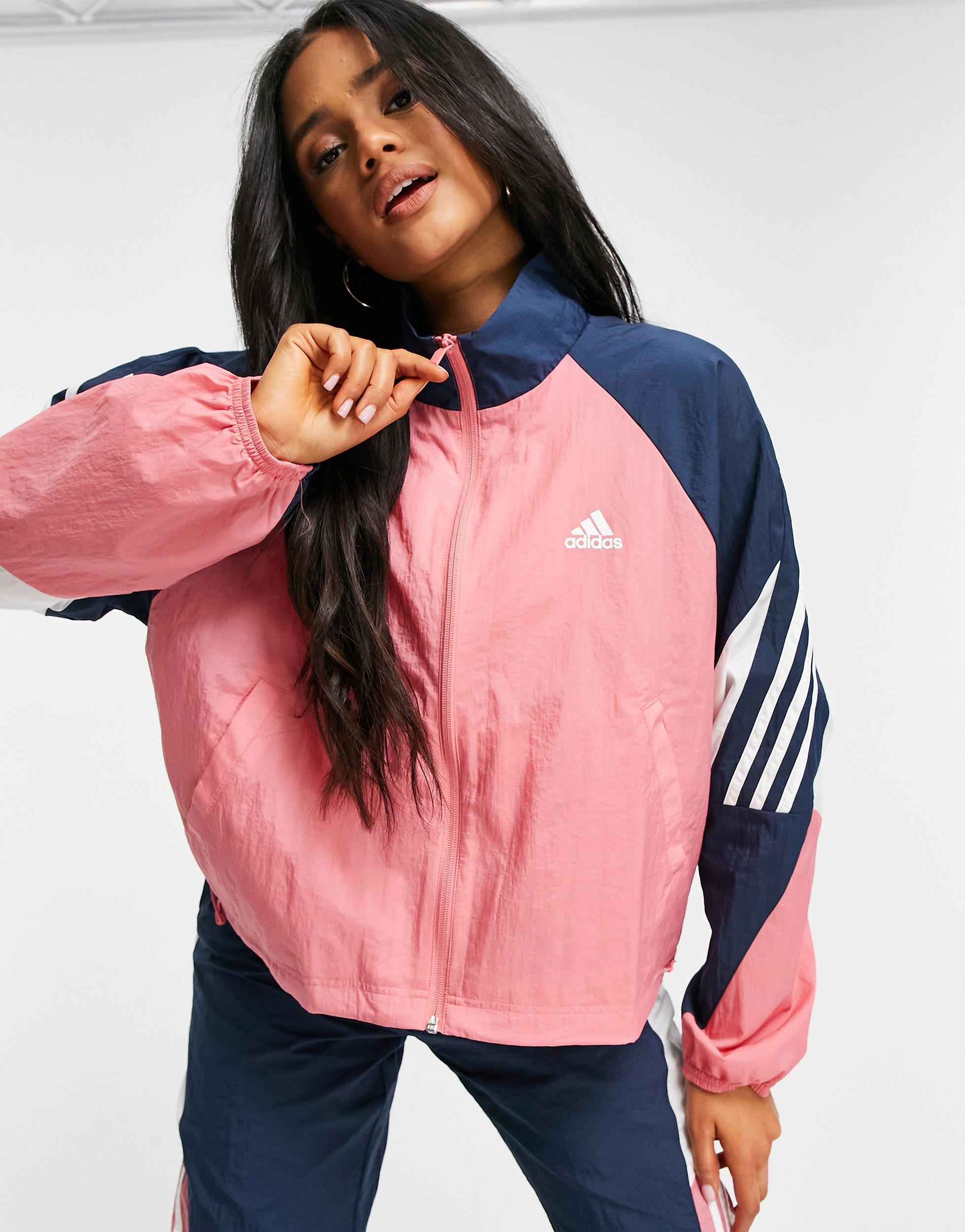 adidas Originals Adidas training – game time – trainingsanzug aus webstoff  in Pink | Lyst DE