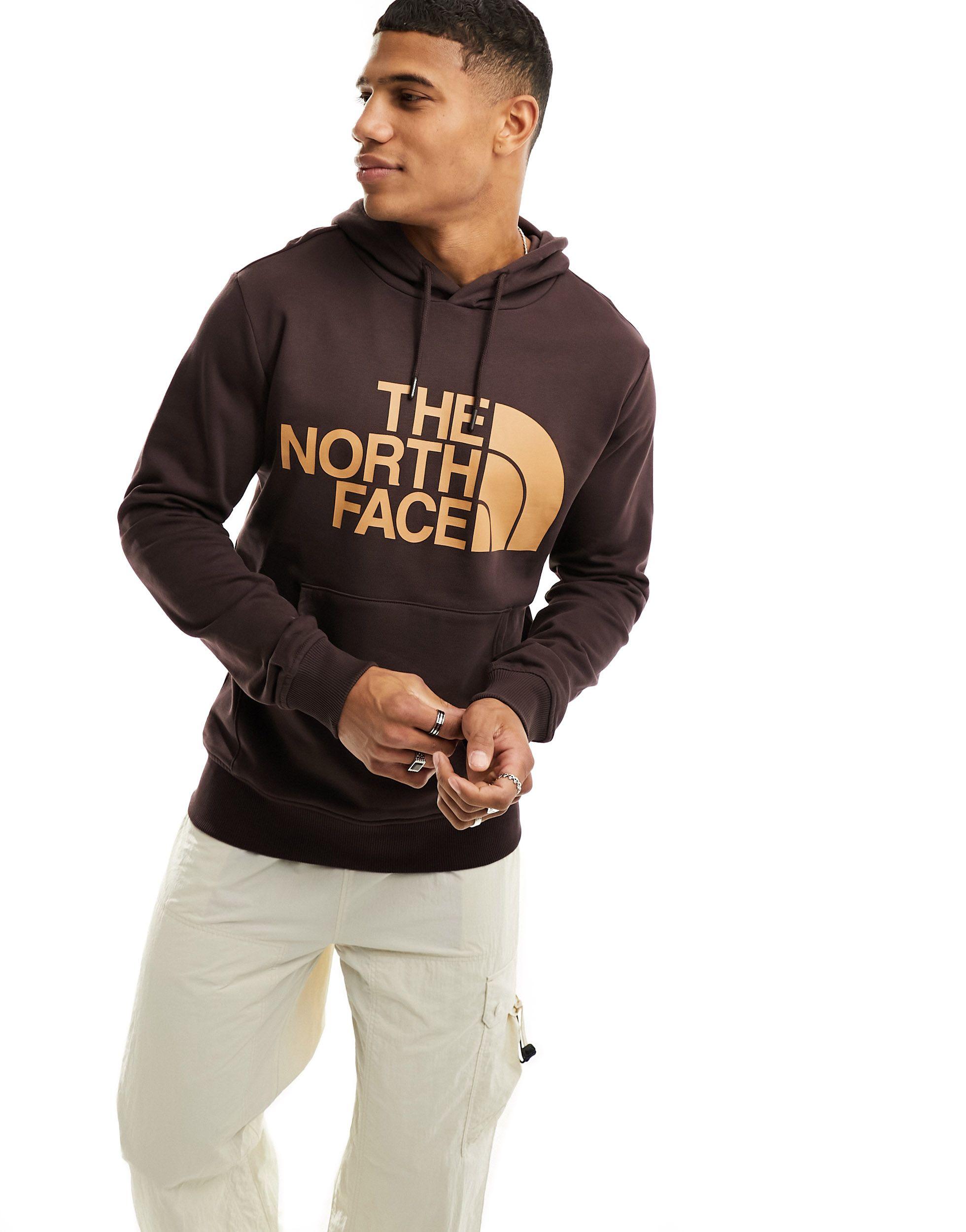 The North Face Standard Chest Logo Fleece Hoodie in Black for Men | Lyst UK