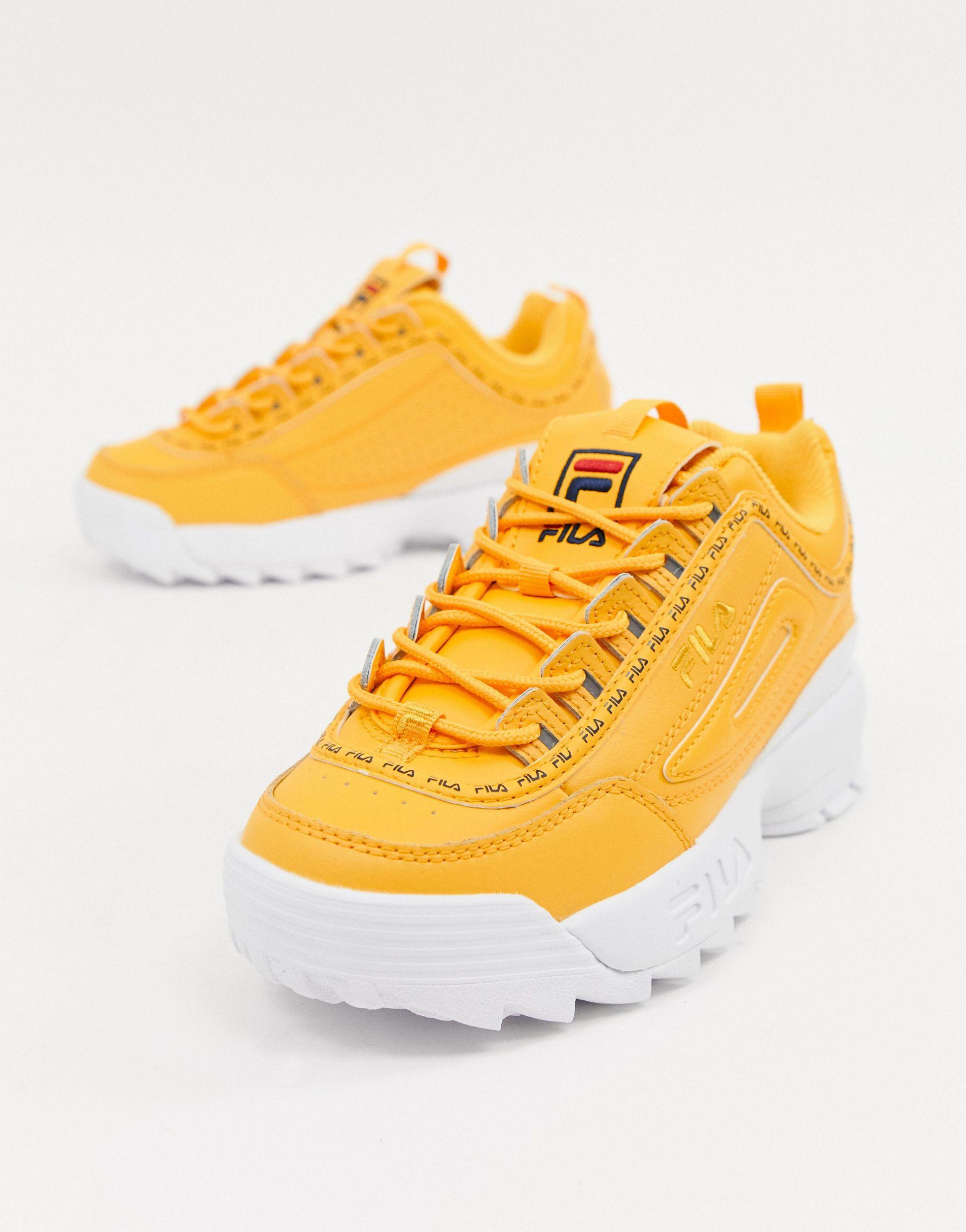 soulier fila jaune