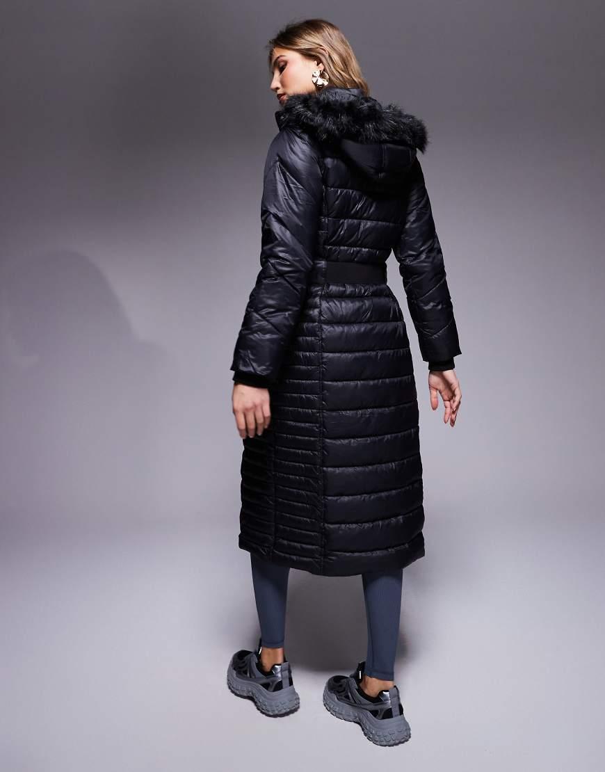 River Island Mid Length Puffer Jacket in Blue Lyst UK