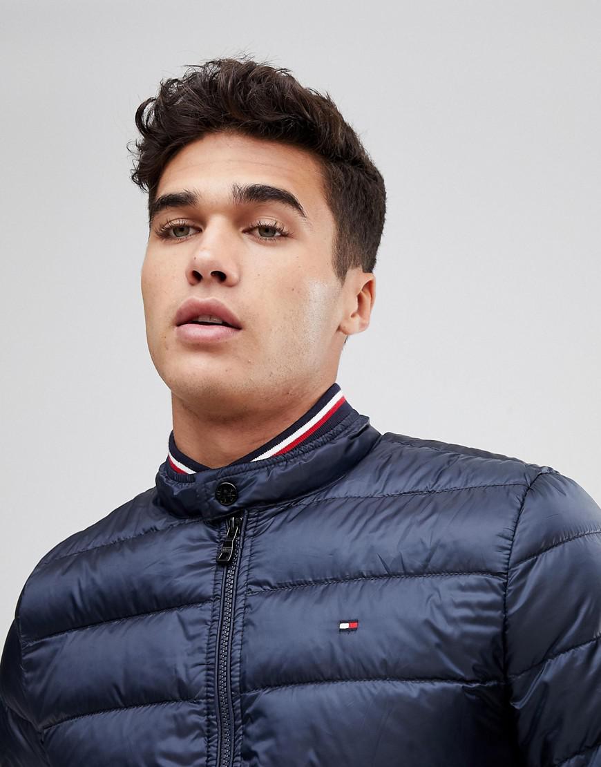 Tommy Hilfiger Arlos Down Bomber Jacket In Navy in Blue for Men - Lyst