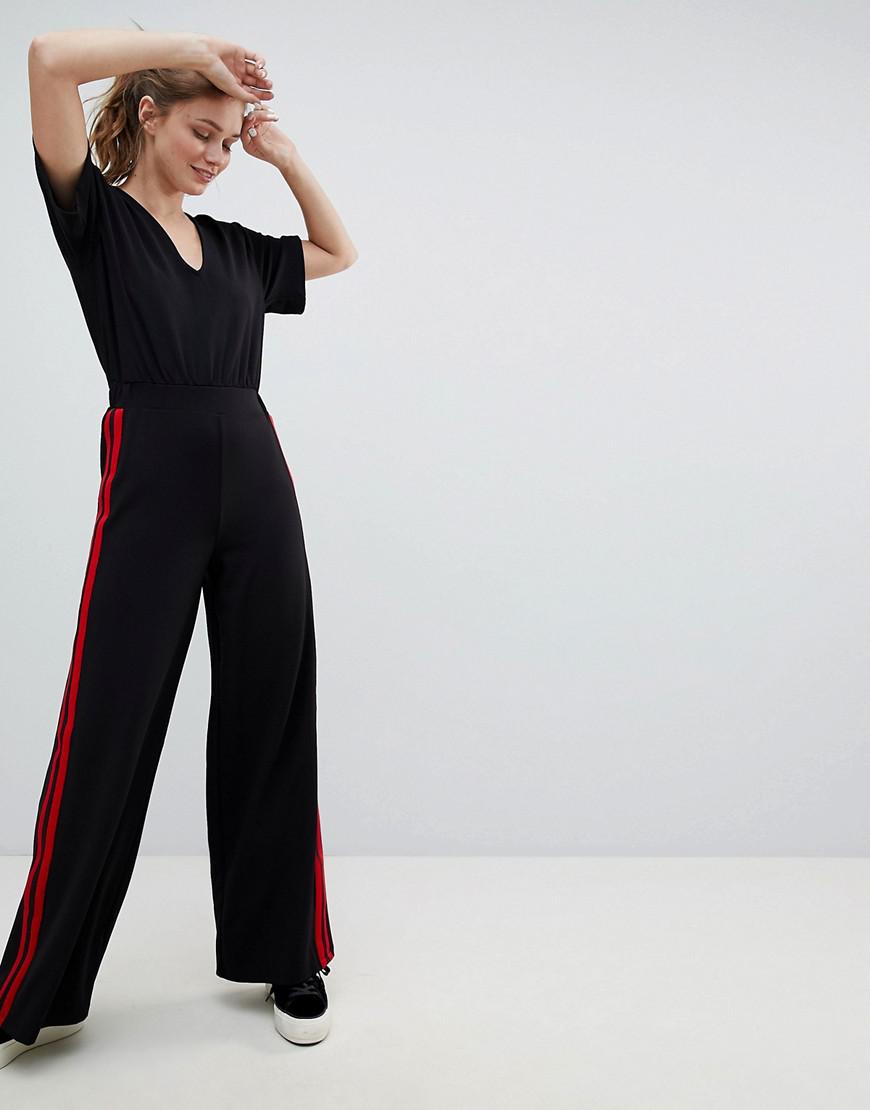 bershka red jumpsuit