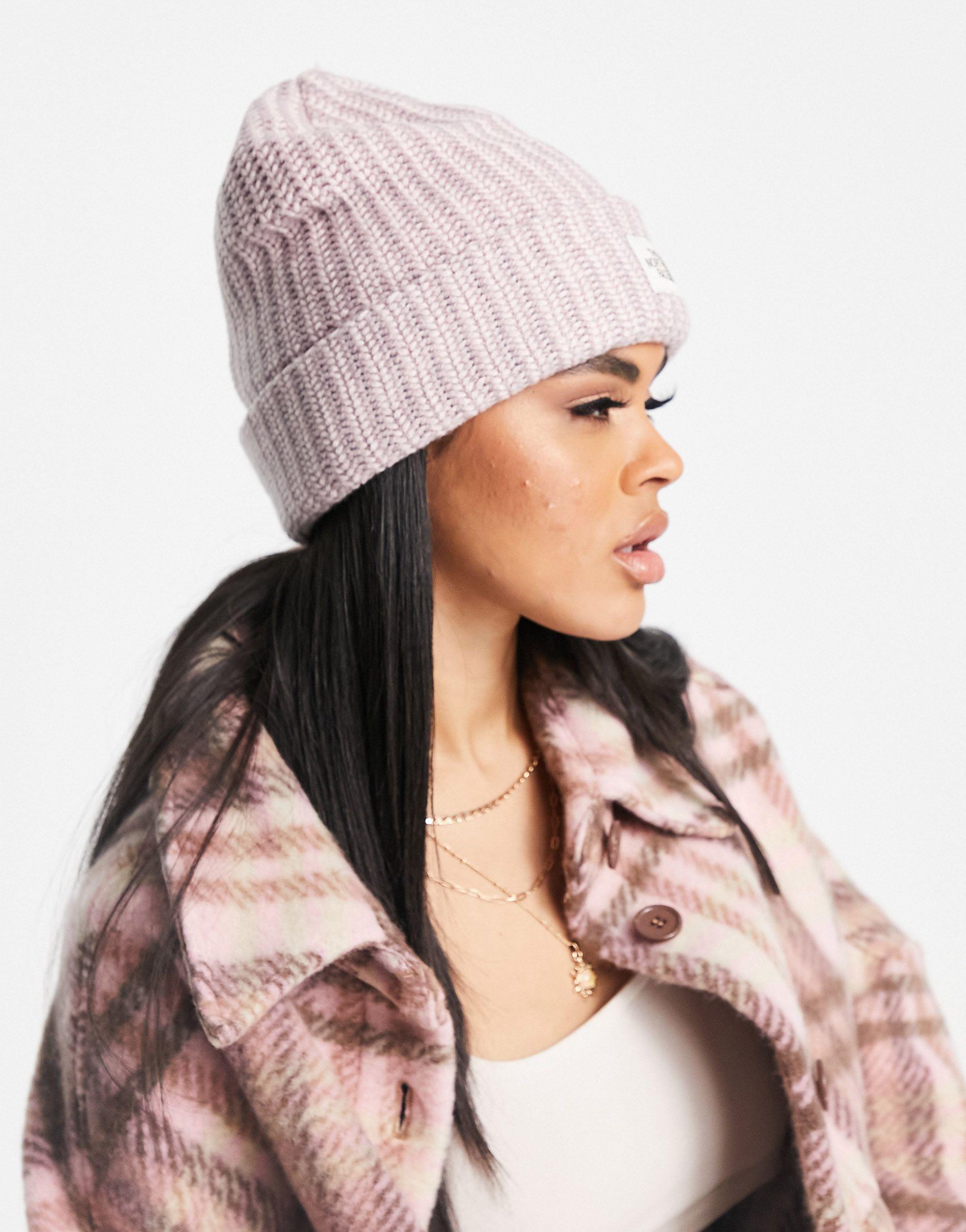 The North Face Salty Bae Beanie in Pink 