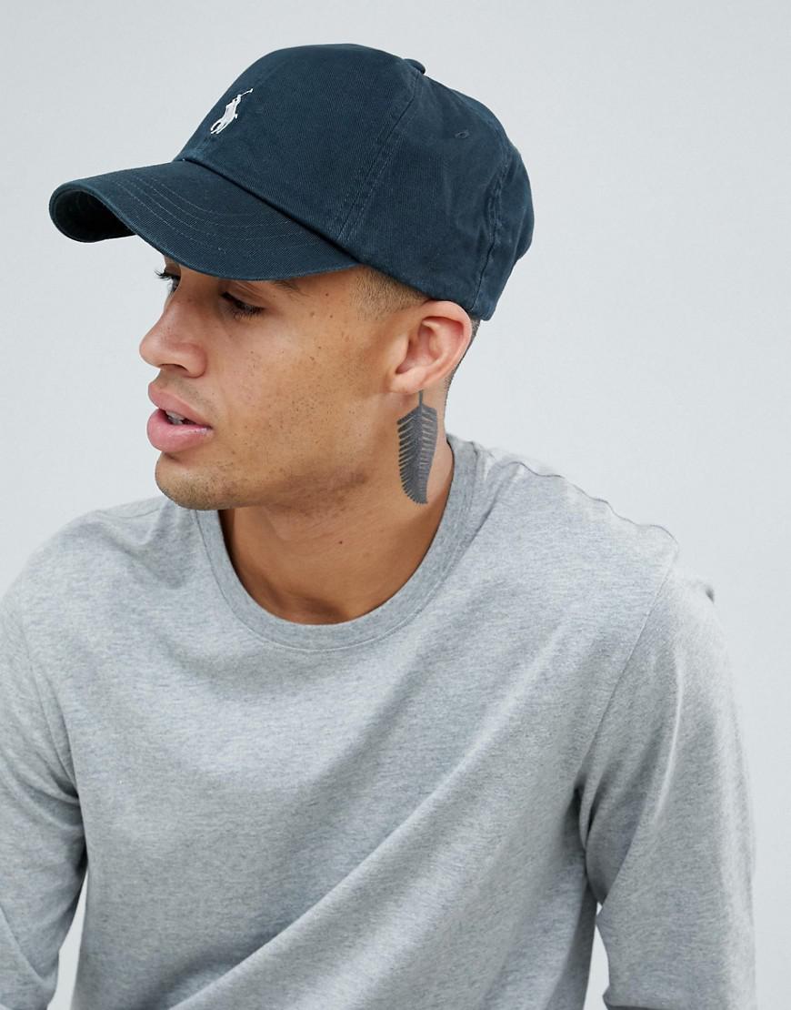 polo ralph lauren player baseball cap in grey