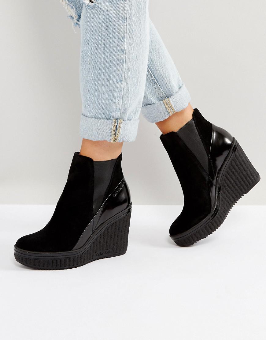 Boots CALVIN KLEIN JEANS - Shanna RE9765 Dark Brown - Boots - High boots  and others - Women