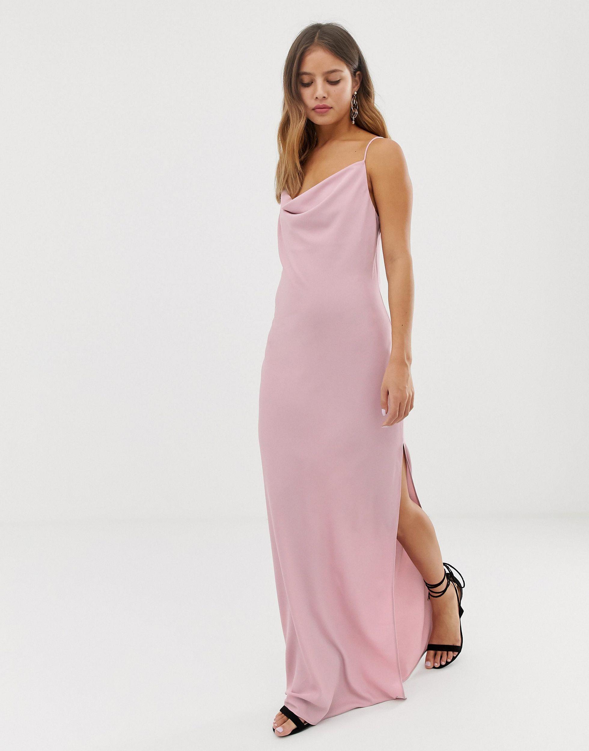 cowl neck dress maxi
