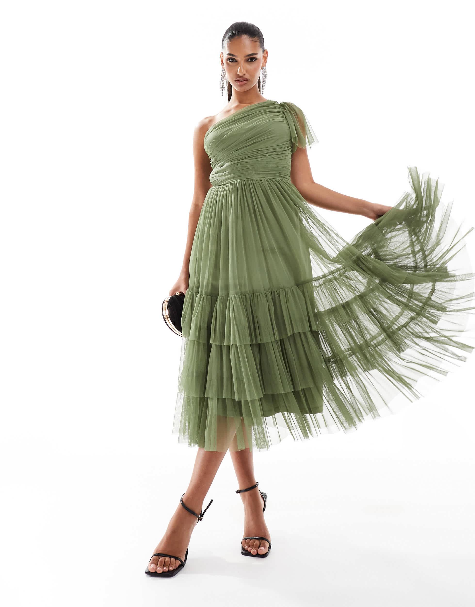 lace and beads madison dress Madison Pink Tulle Bridesmaid Dress