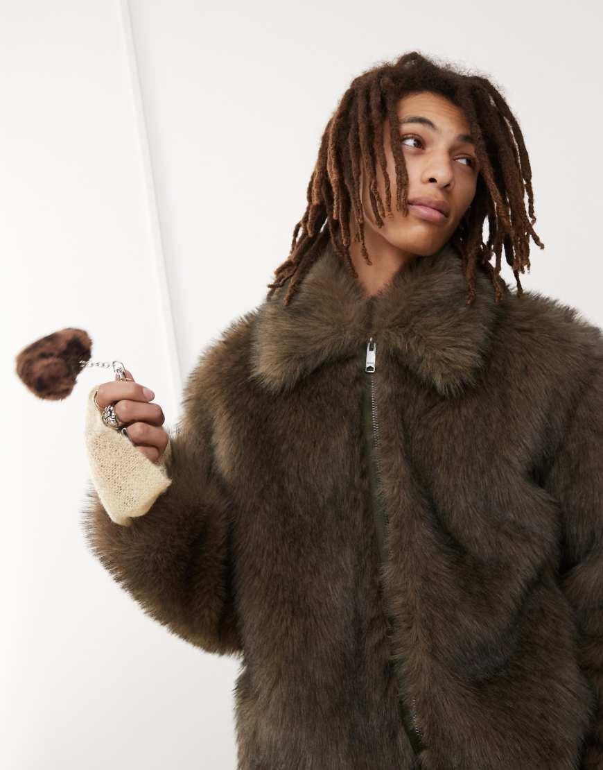 Mens H And M Faux Fur H&M X Moschino Jeremy Scott Faux Fur S/M