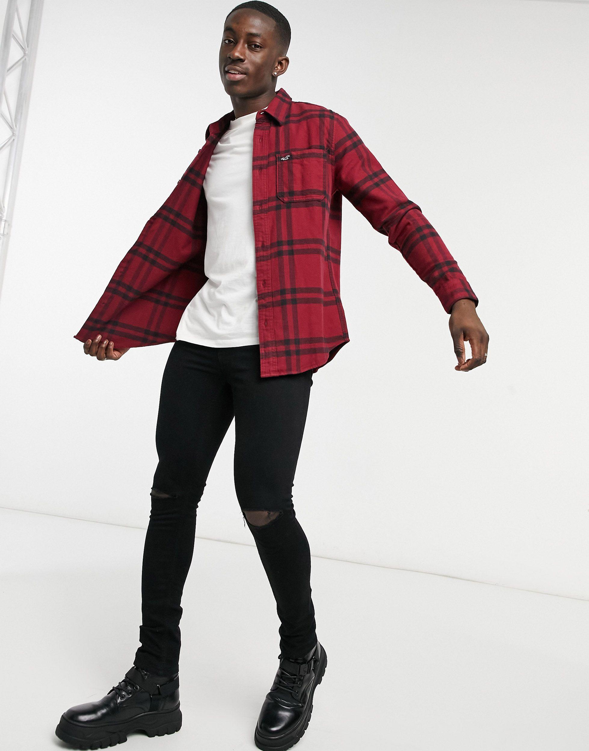 Hollister Icon Logo Long Sleeve Check 