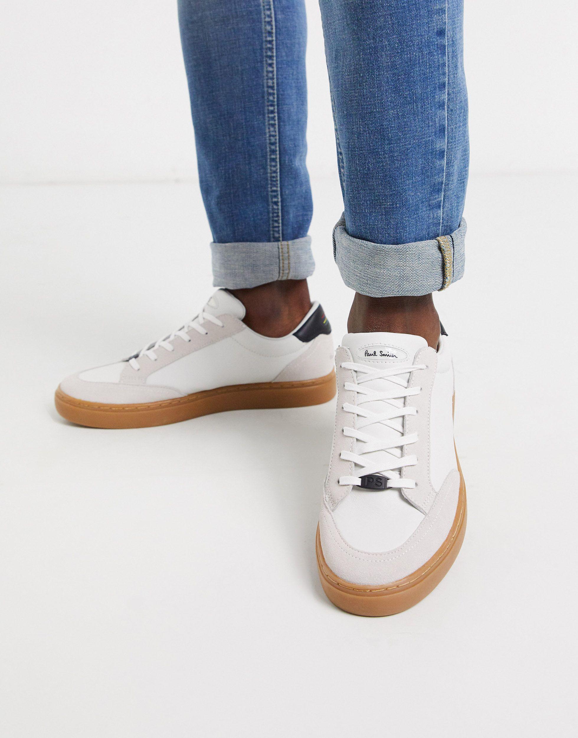 PS by Paul Smith Troy Sneakers With Rubber Sole in White for Men | Lyst