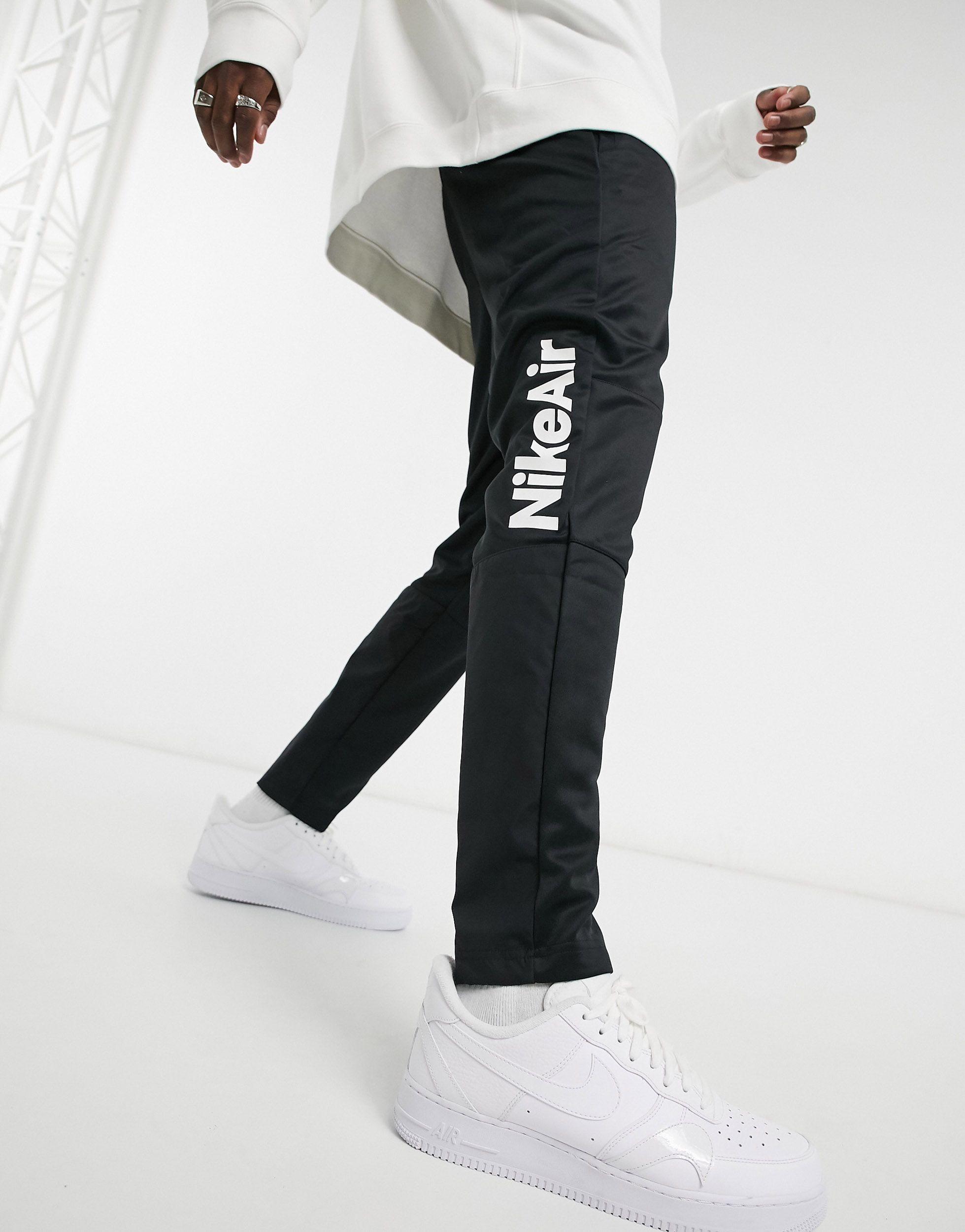 black nike cuffed joggers