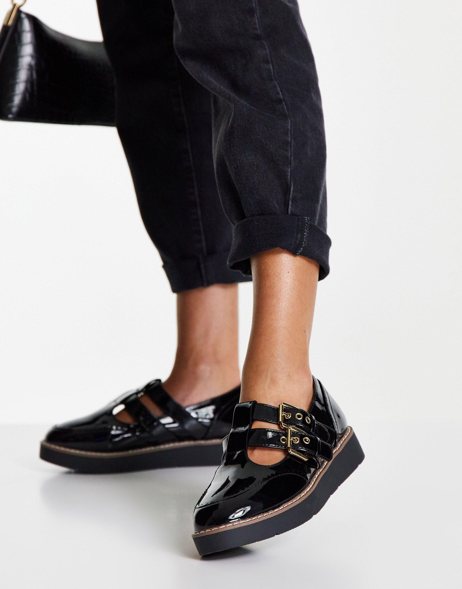 River island black shoes sale