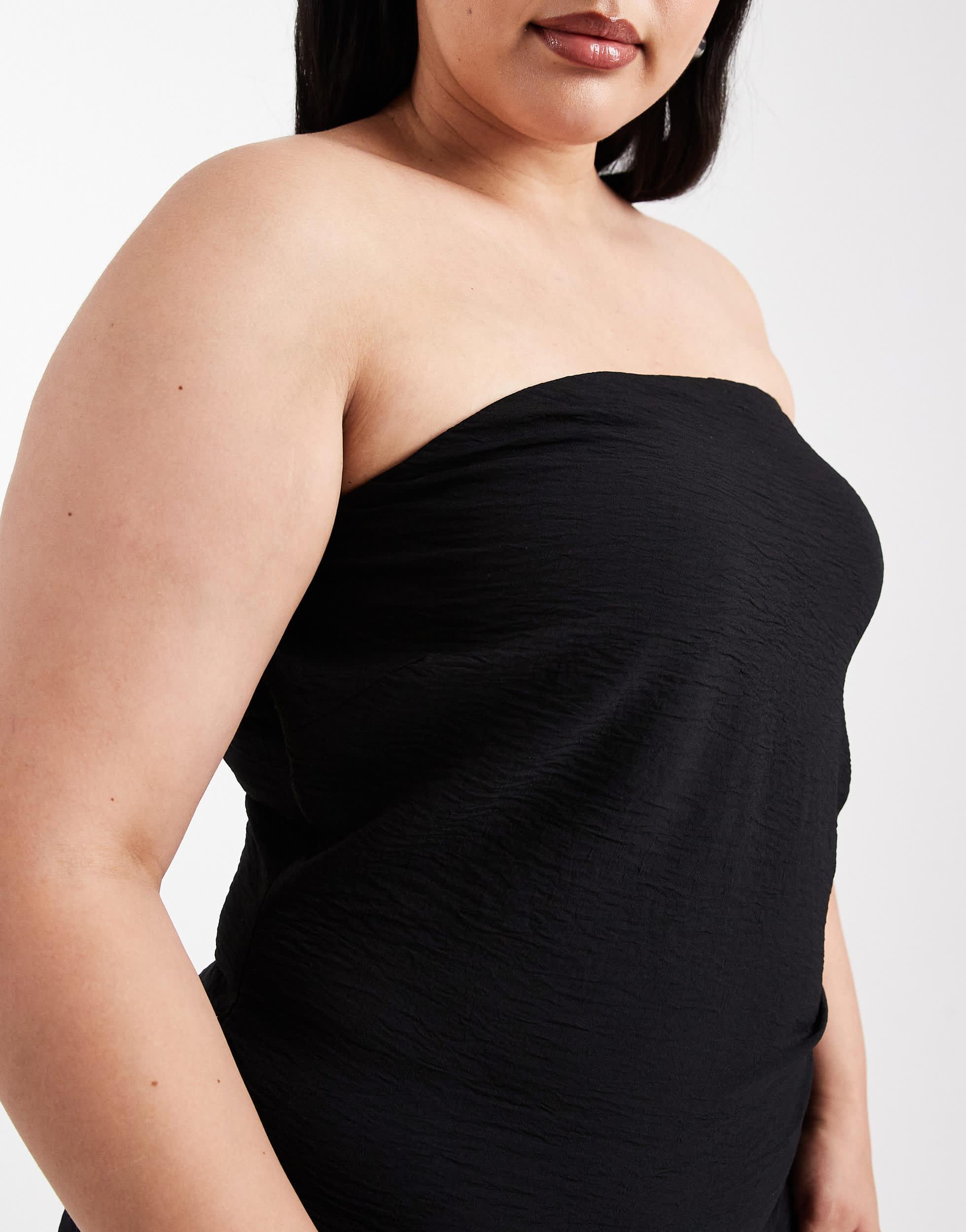 ONLY Ruched Detail Bandeau Mini Dress in Black | Lyst ONLY Ruched Detail Bandeau Mini Dress in Black | Lyst