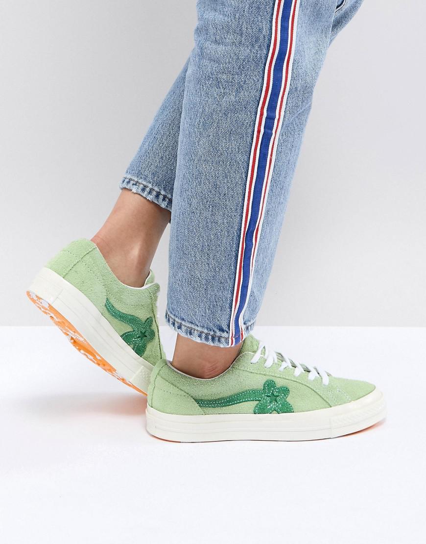 Converse X Tyler The Creator Golf Le Fleur One Star Trainers In Green in  Pink | Lyst Canada