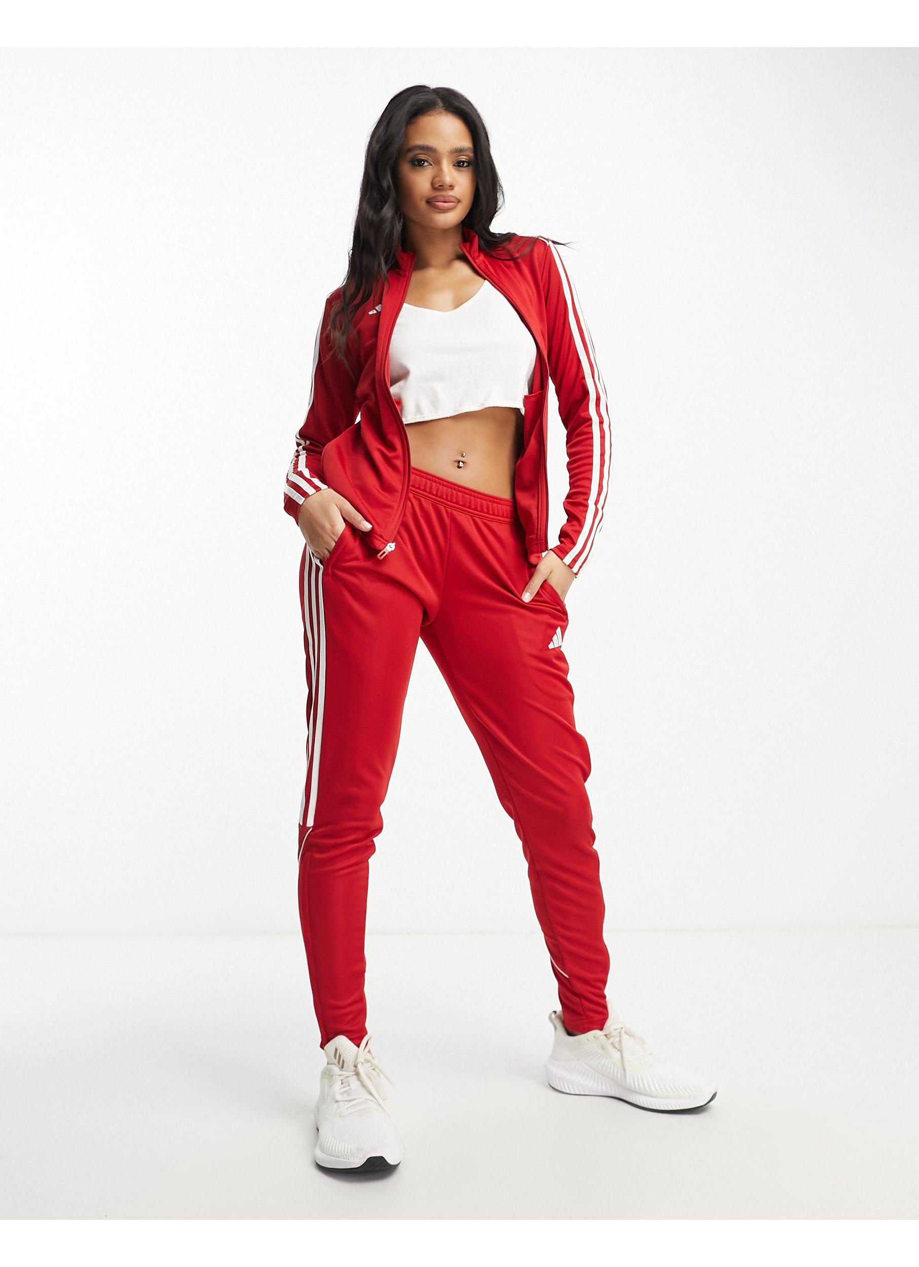 adidas Originals Adidas Football Tiro 23 1/4 Zip Top in Red | Lyst
