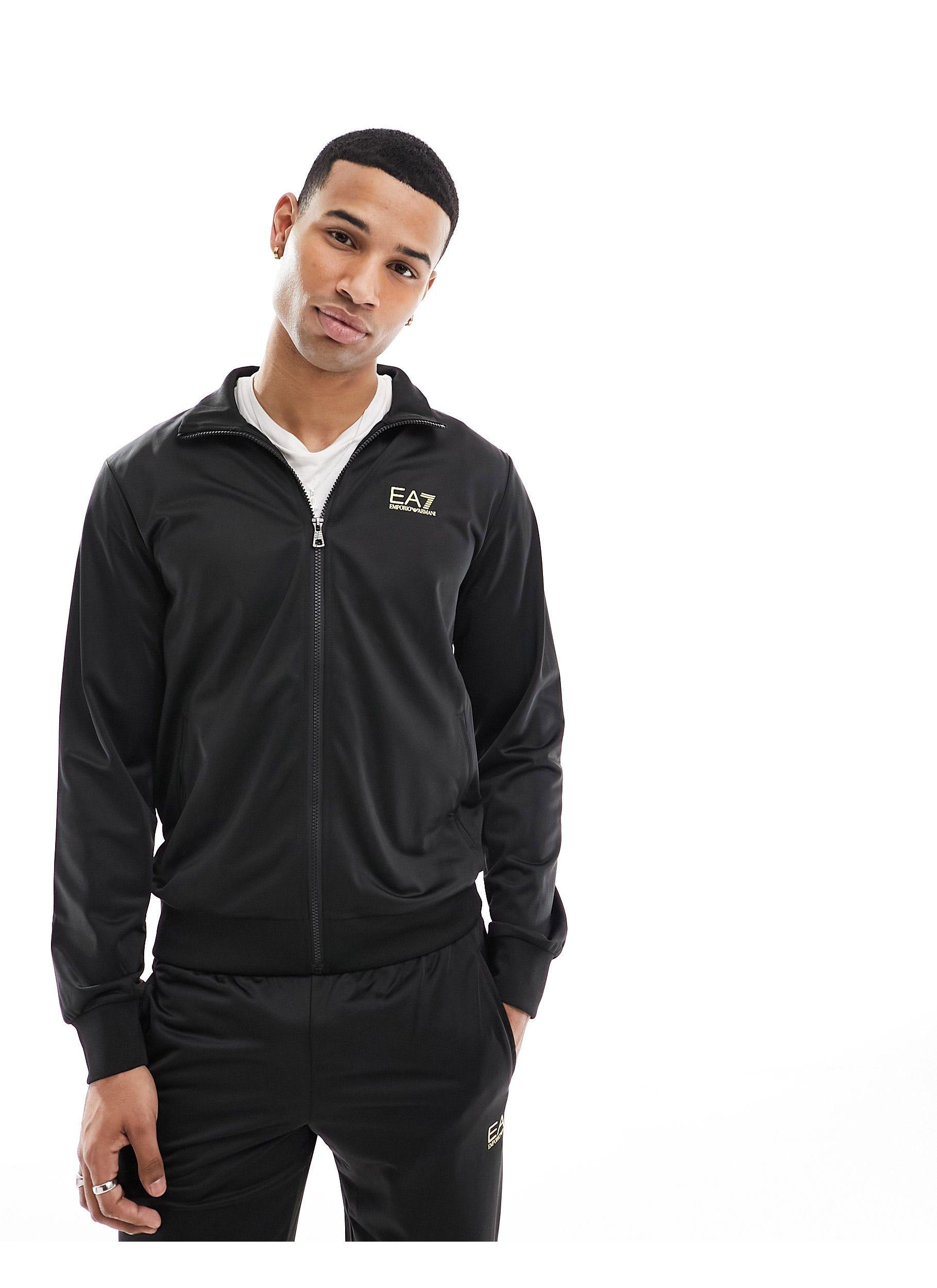 EA7 Armani Small Logo Tricot Full Zip Jacket And joggers Tracksuit