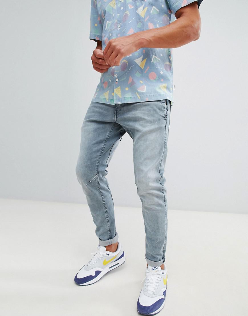 G-Star RAW Denim D-staq 3d Skinny Light Aged Jeans in Blue for Men - Lyst
