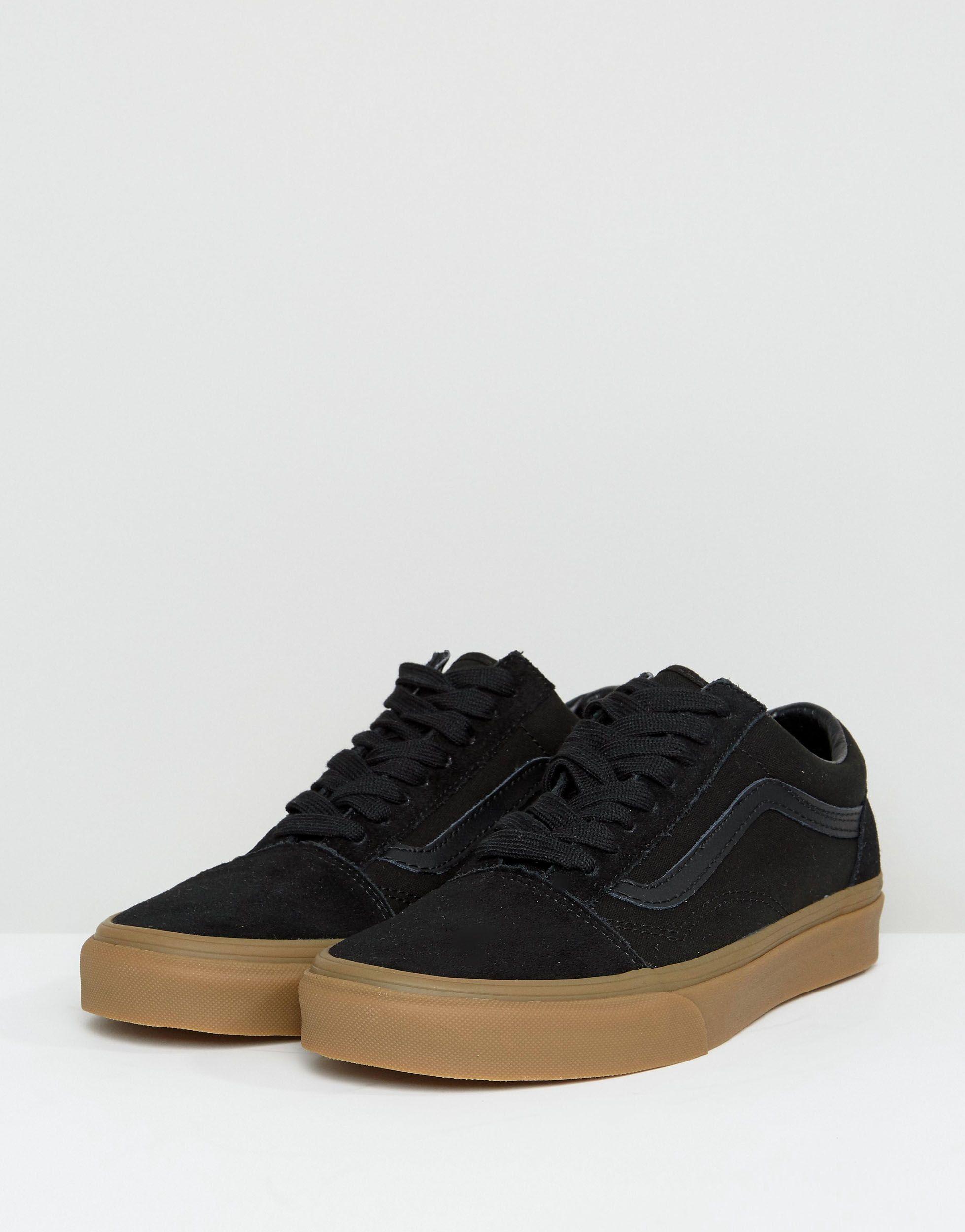 Vans Old Skool Sneakers With Gum Sole In Black Va38g1poa for Men - Lyst