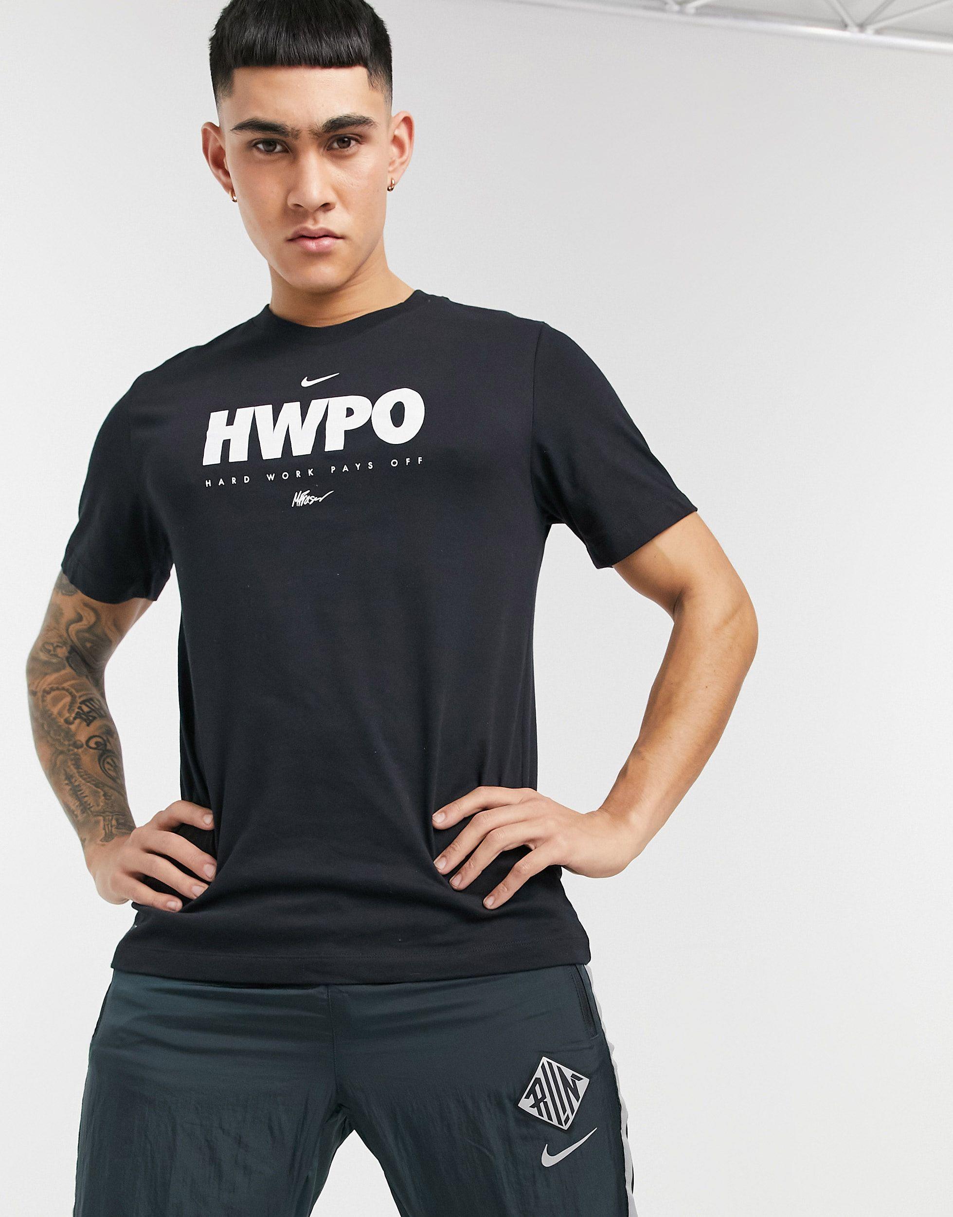 Nike Hwpo Graphic T-shirt in Black for Men - Lyst