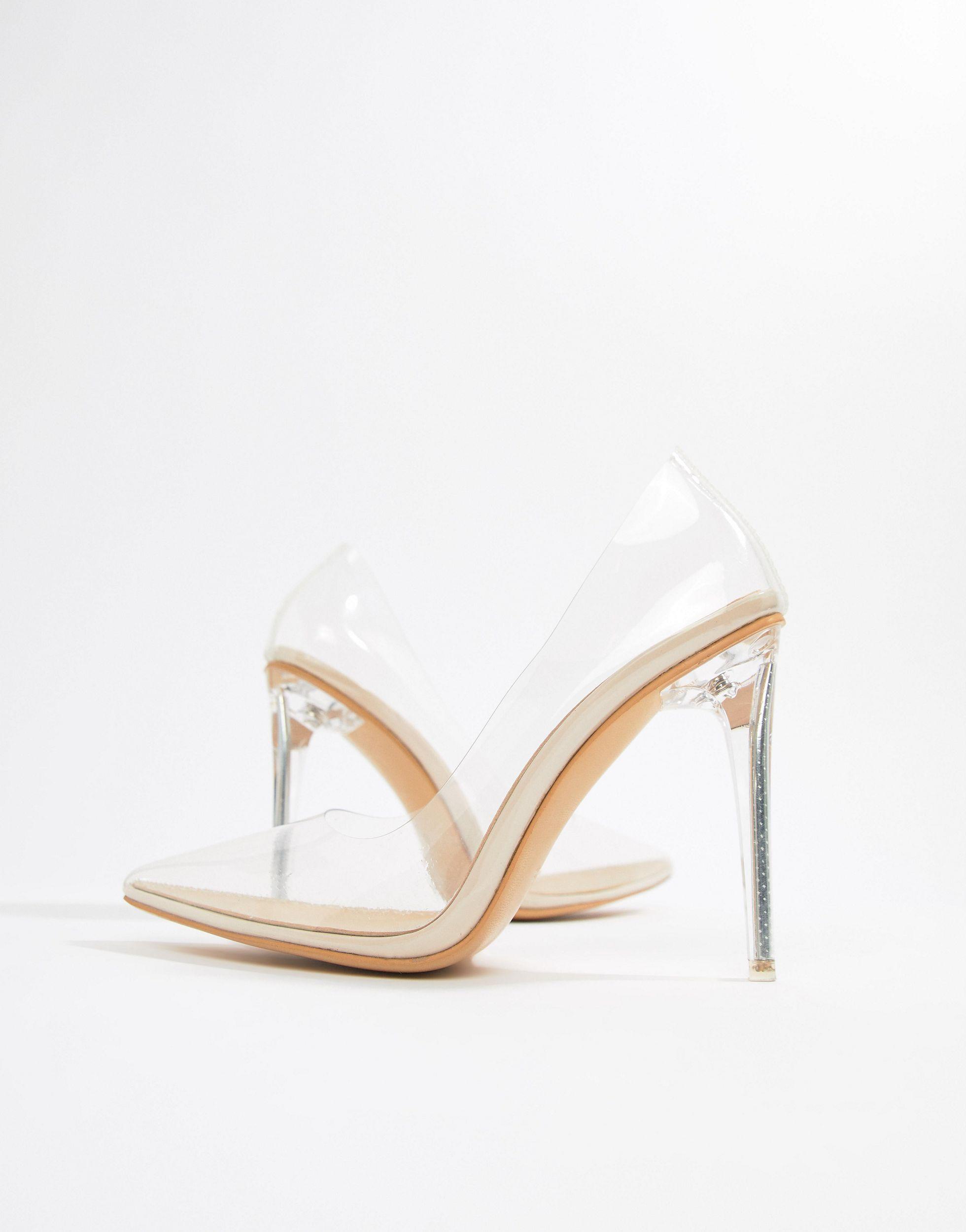 Public Desire Drank Clear Pumps in 