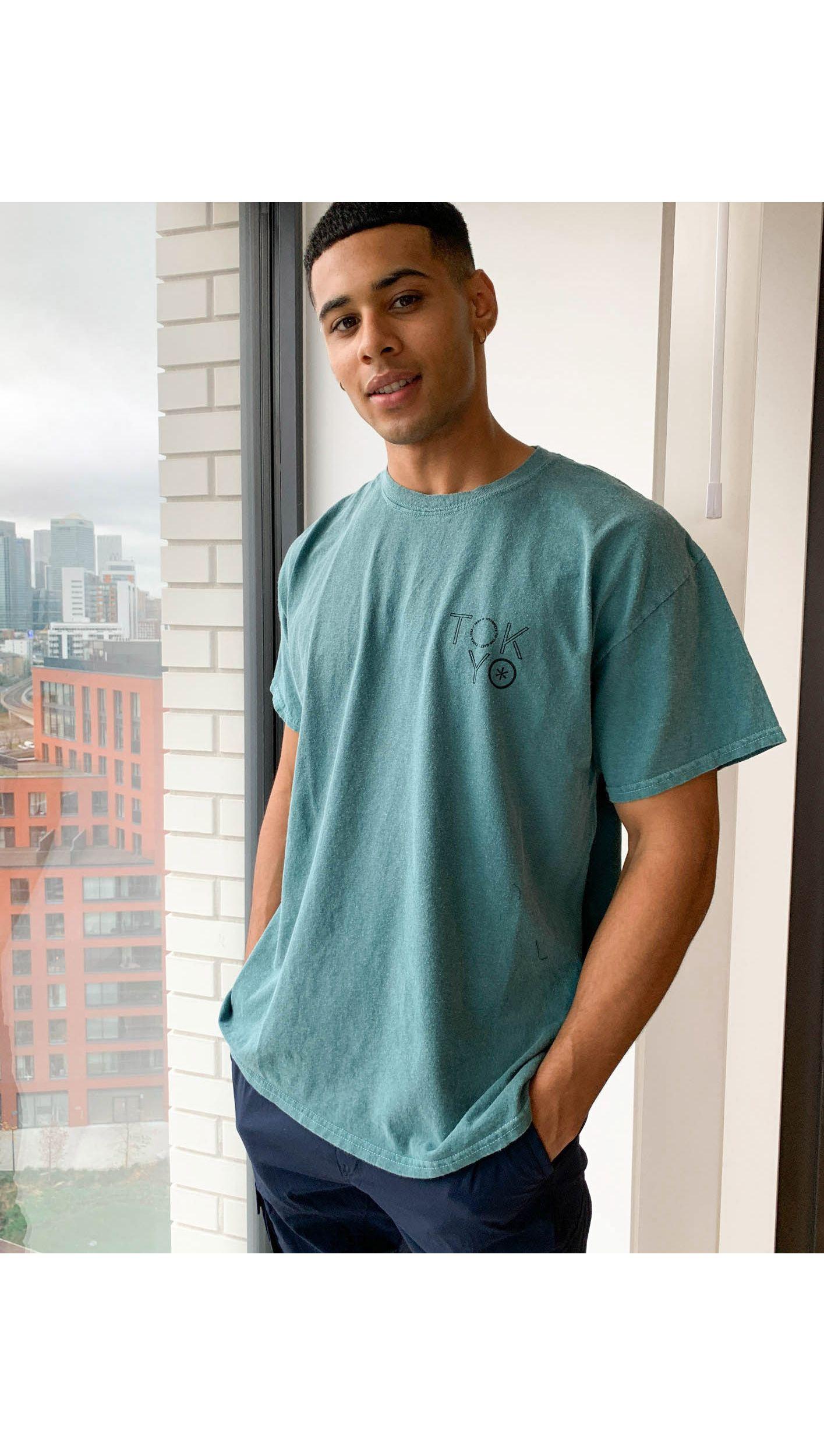 green oversized t shirt