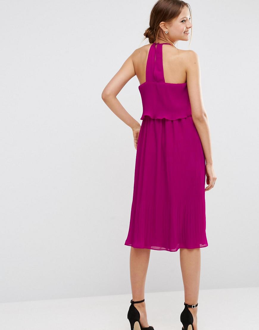 double layer midi dress