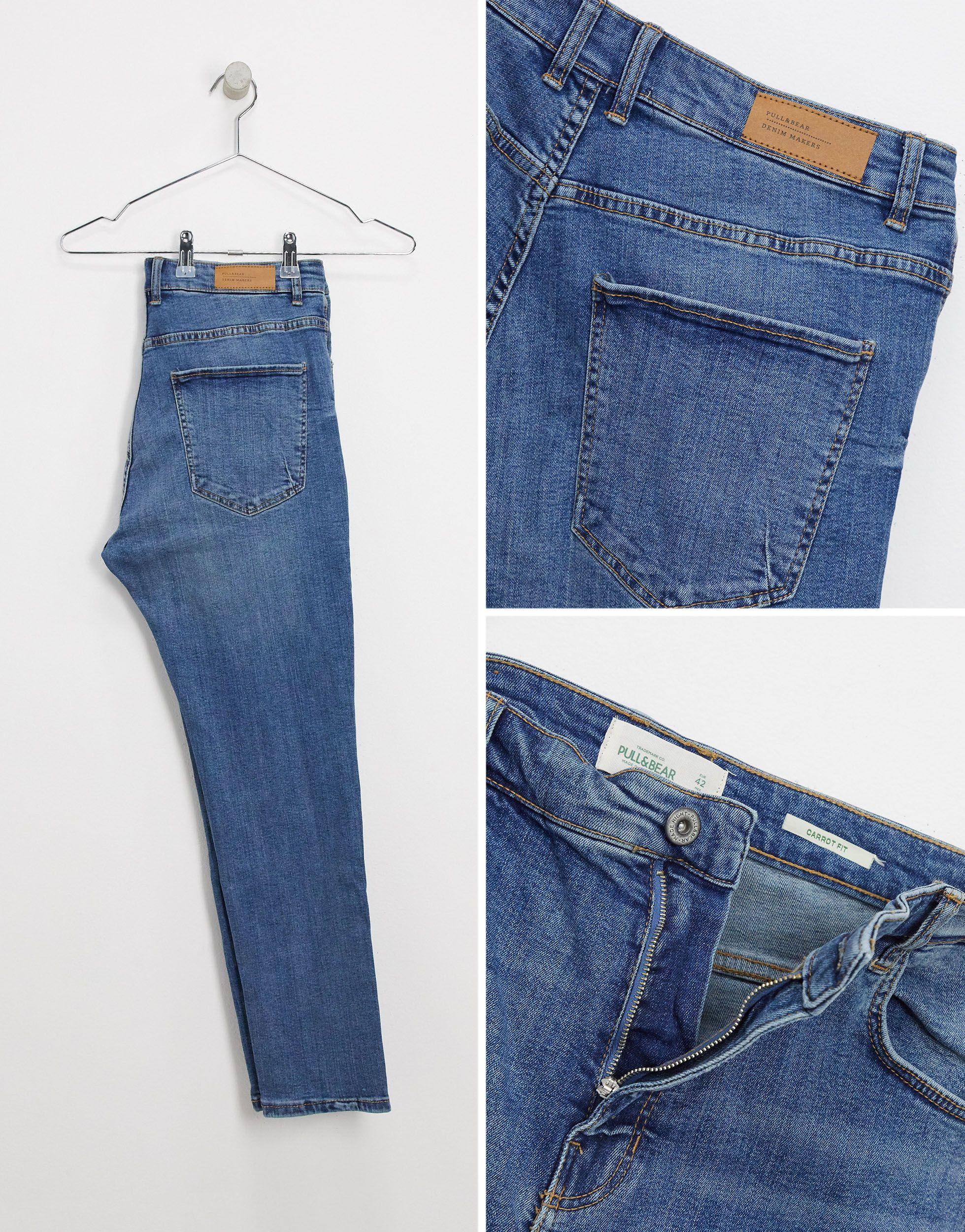 Tapered Carrot Fit Jeans 