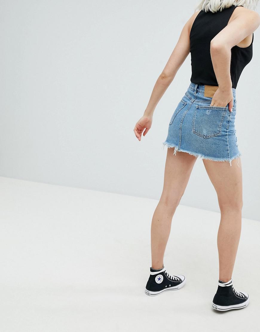 jupe jean pull and bear