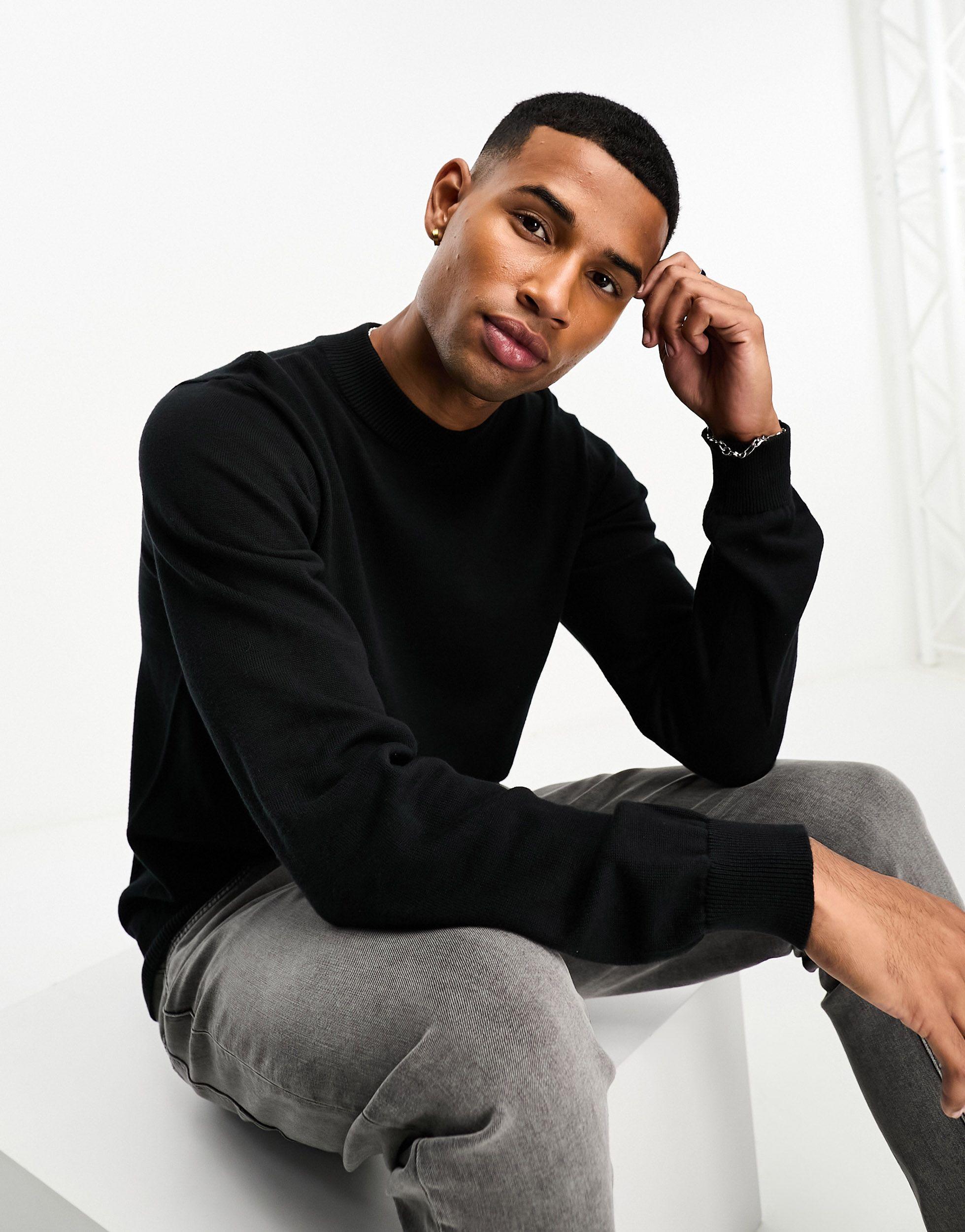 Cotton roll neck jumper discount
