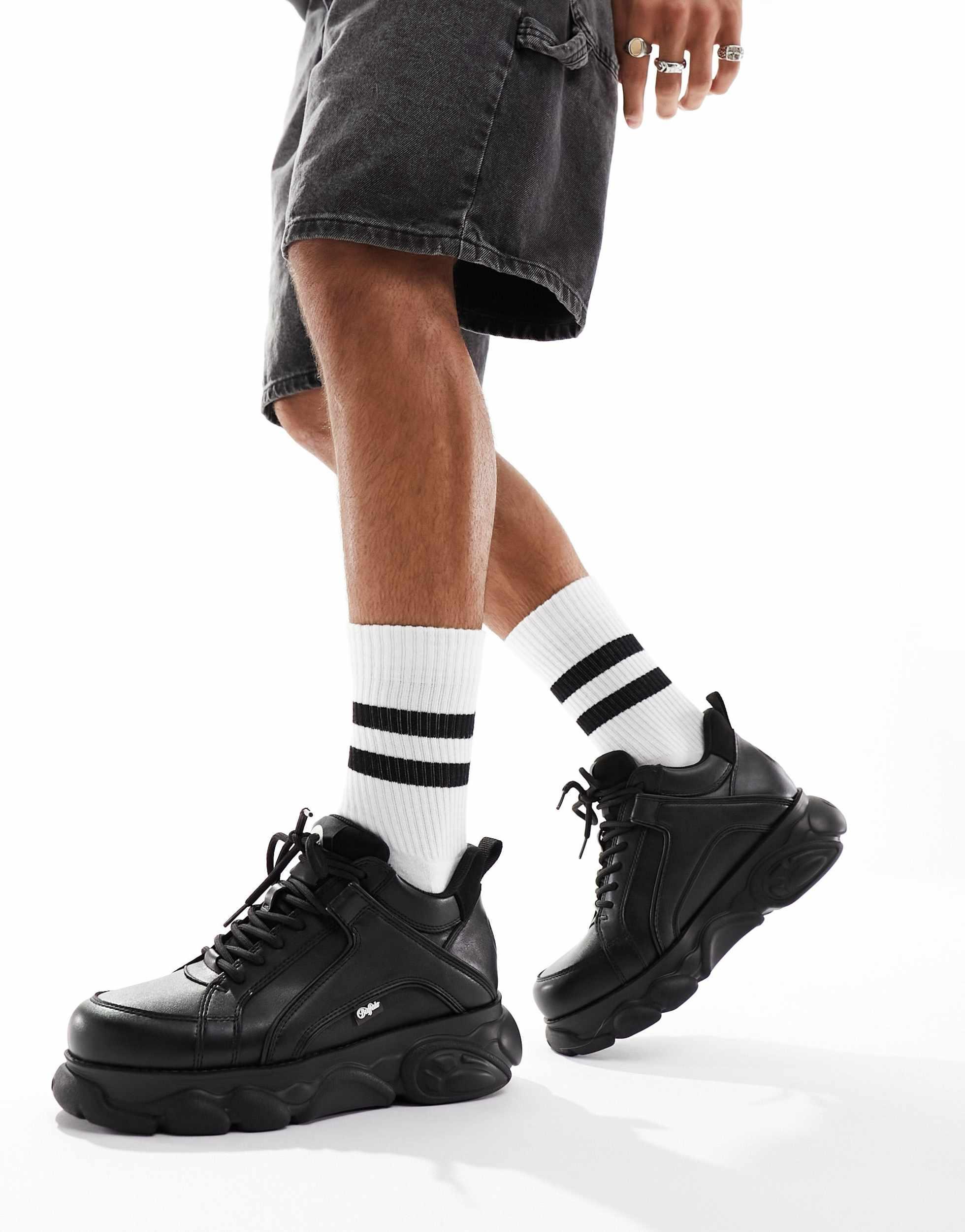 Buffalo Cloud Corin Trainers in Black for Men Lyst Australia