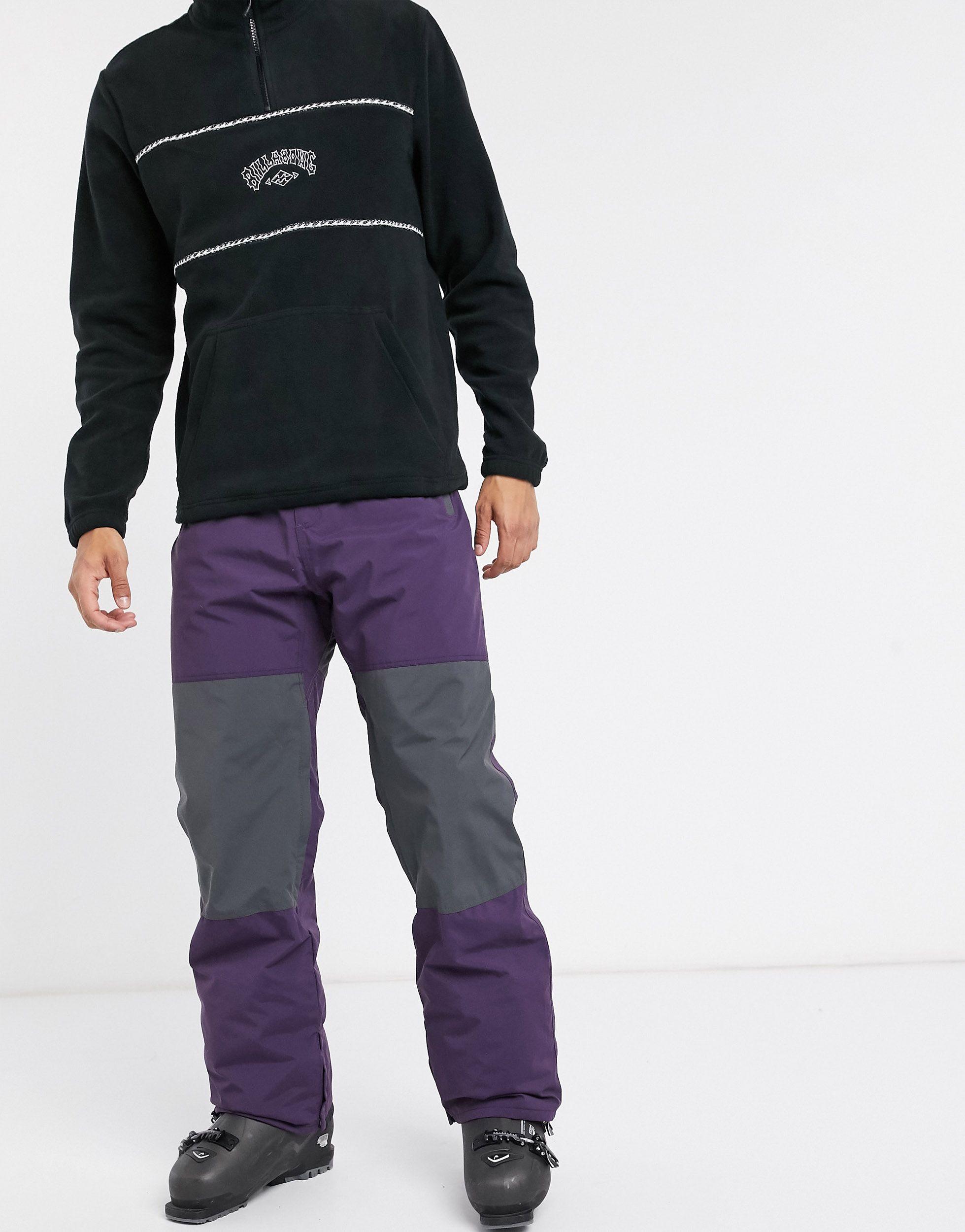 Billabong Lace Tuck Knee Ski Pants in Purple for Men - Lyst