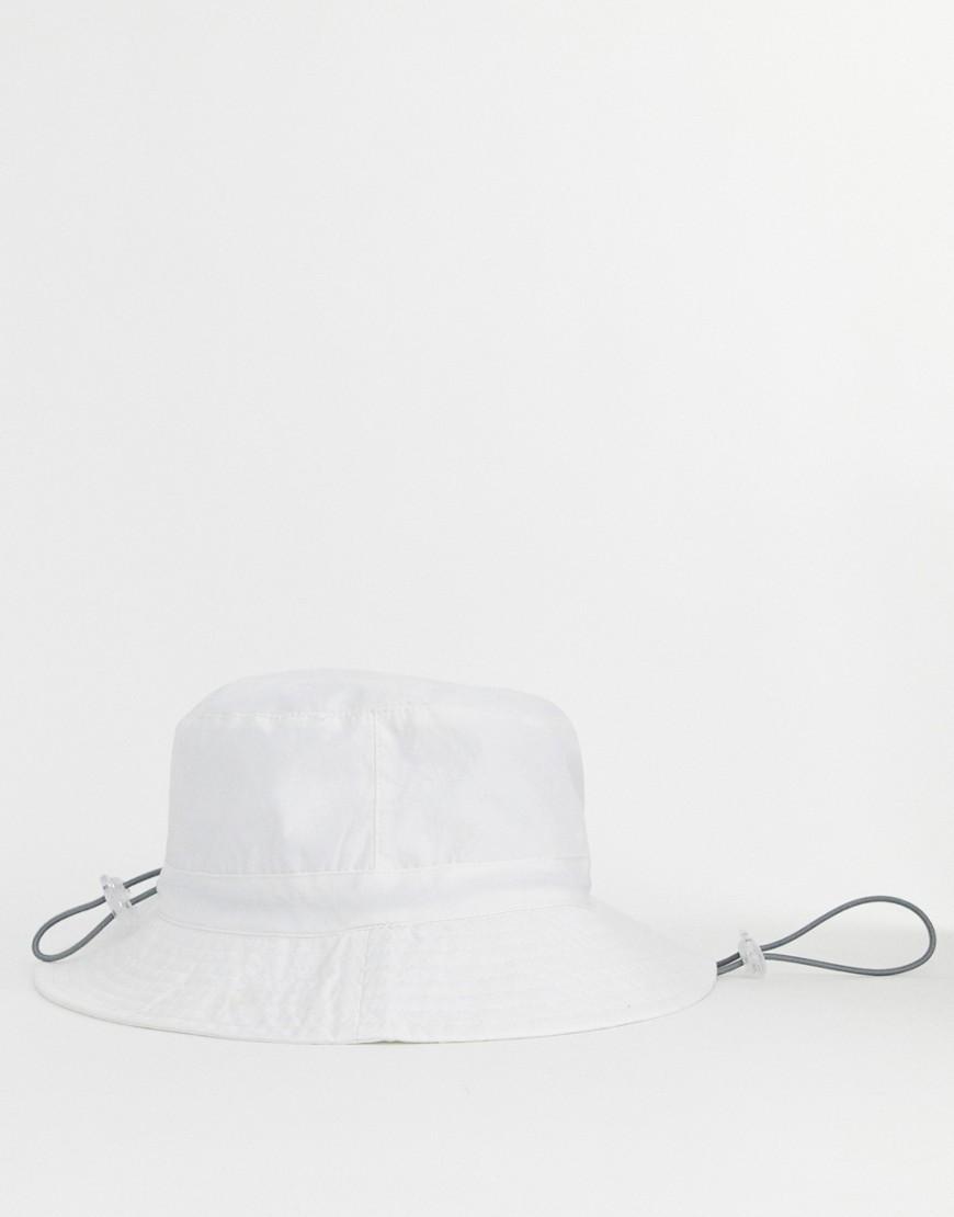ASOS Synthetic Safari Hat In White With 