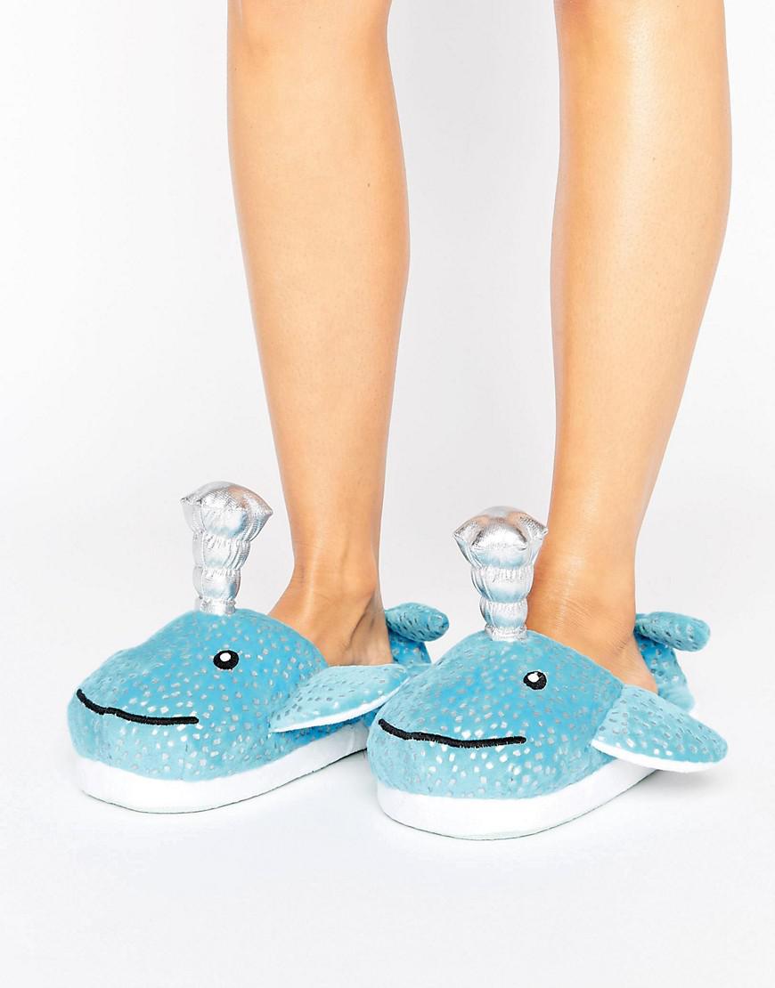 whale slippers