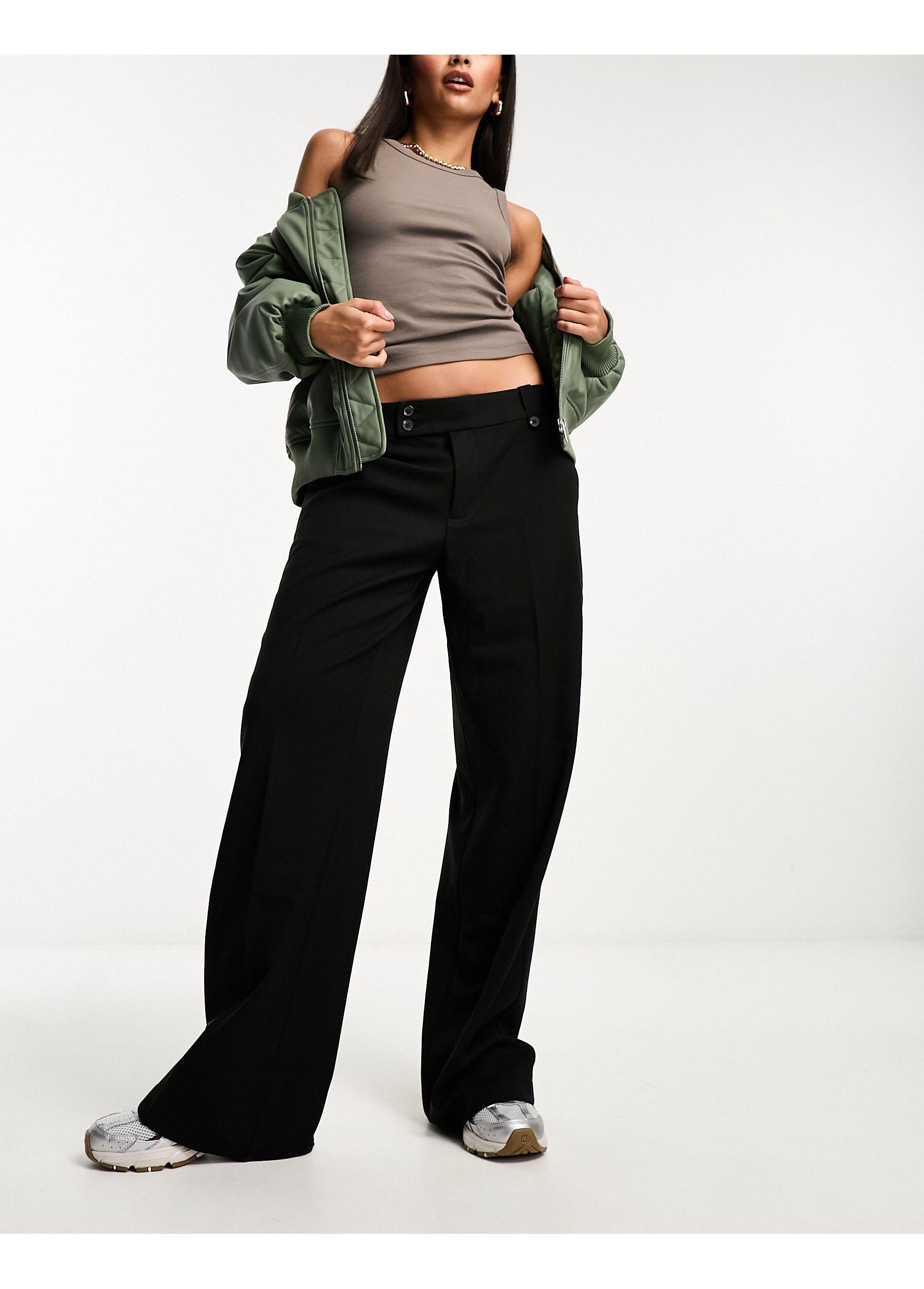 Tailored trousers with sash waist - Women | Bershka