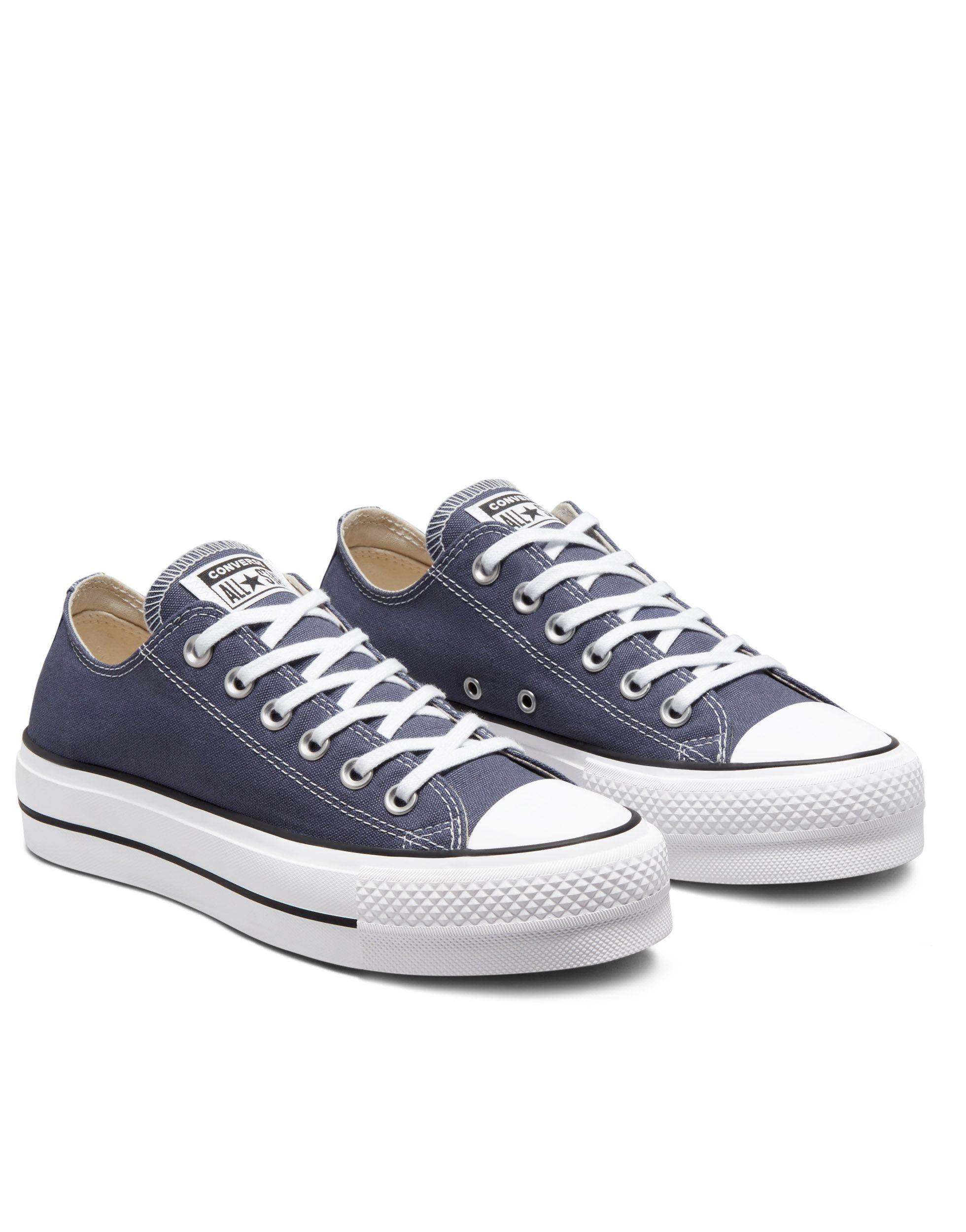 Converse Chuck Taylor All Star Ox Lift Canvas Platform Sneakers in Purple |  Lyst