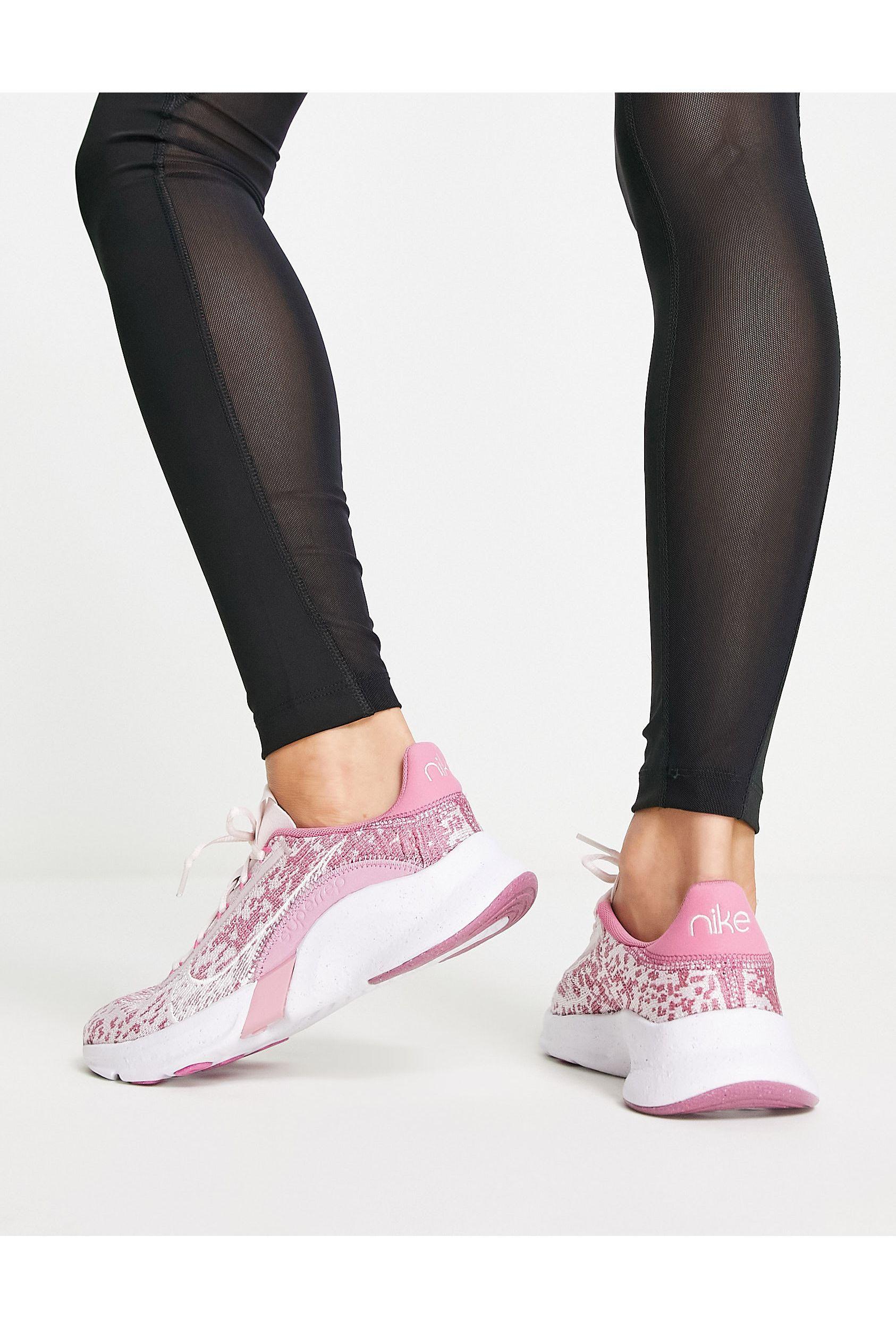 Nike Superrep Go 3 Flyknit Trainers in Pink | Lyst