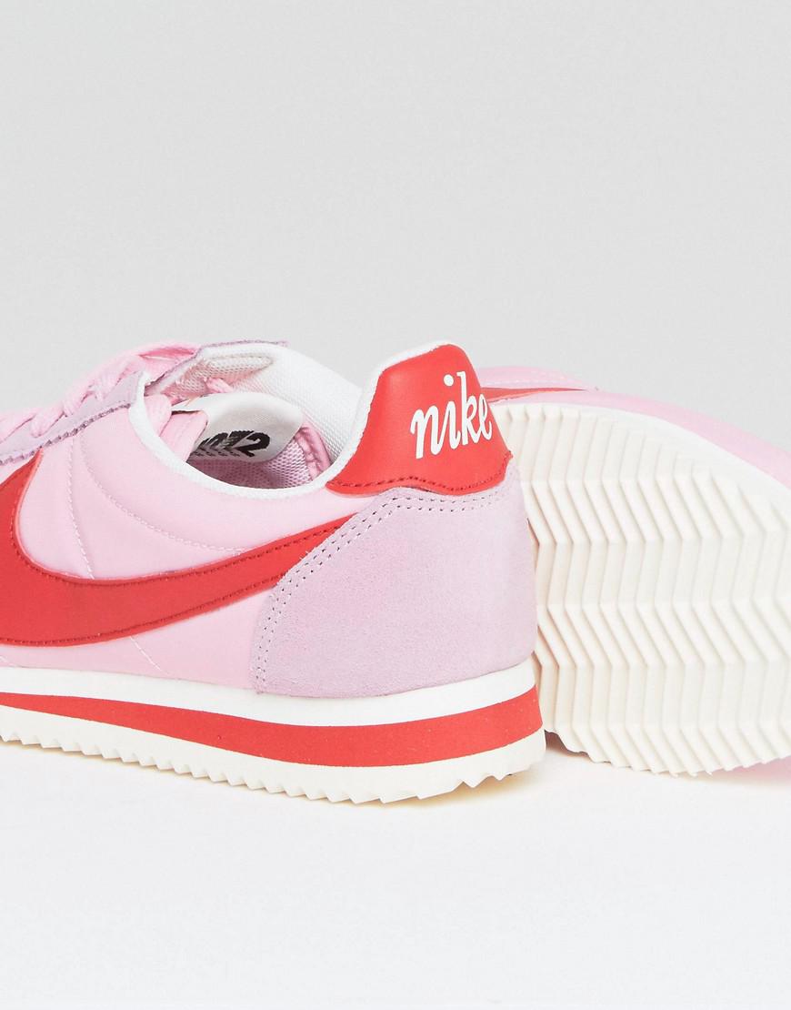 nike classic cortez trainers in retro leather