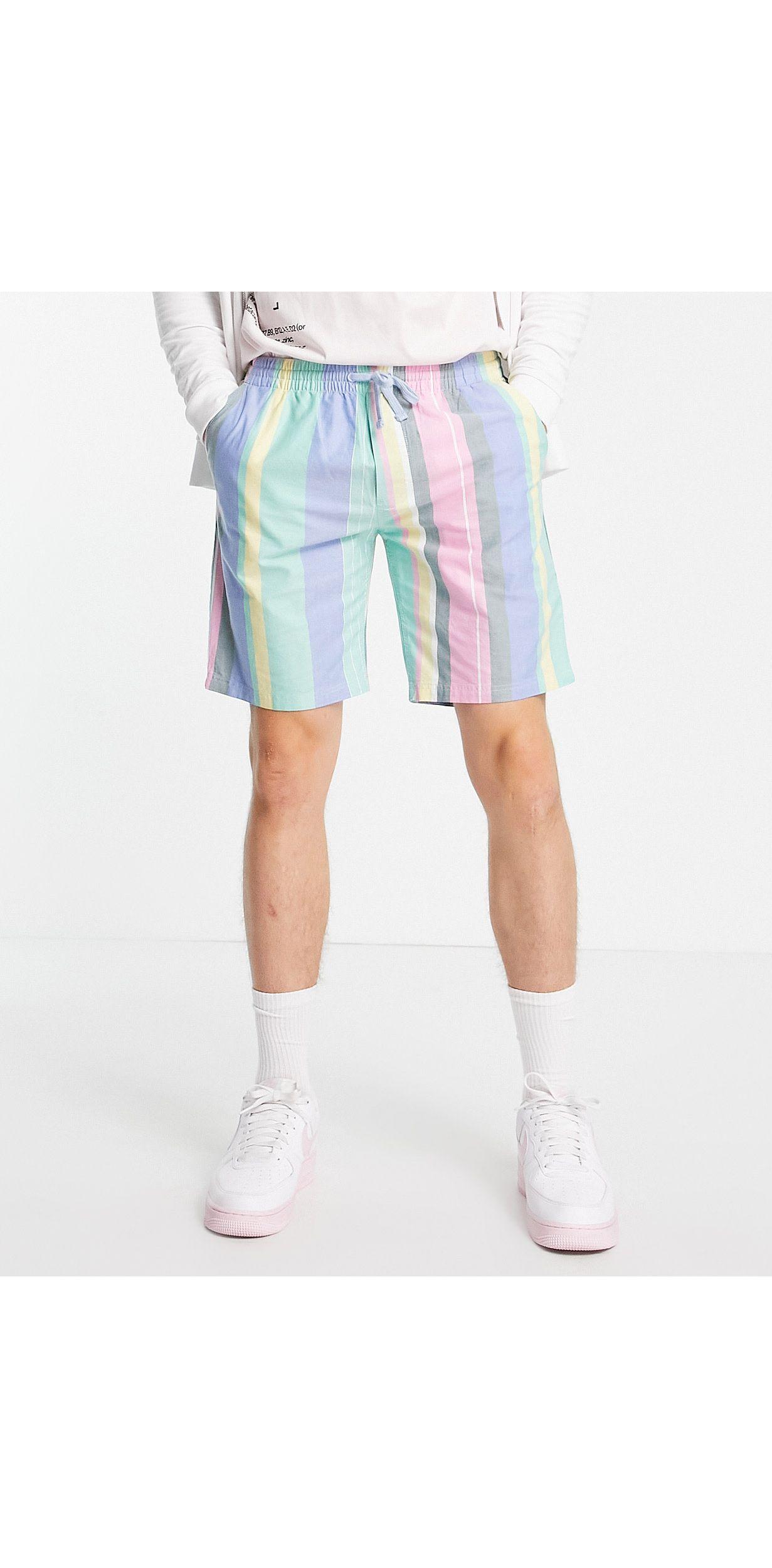 Tommy Hilfiger Pastel Capsule Varied Stripe Shorts in Blue for Men | Lyst
