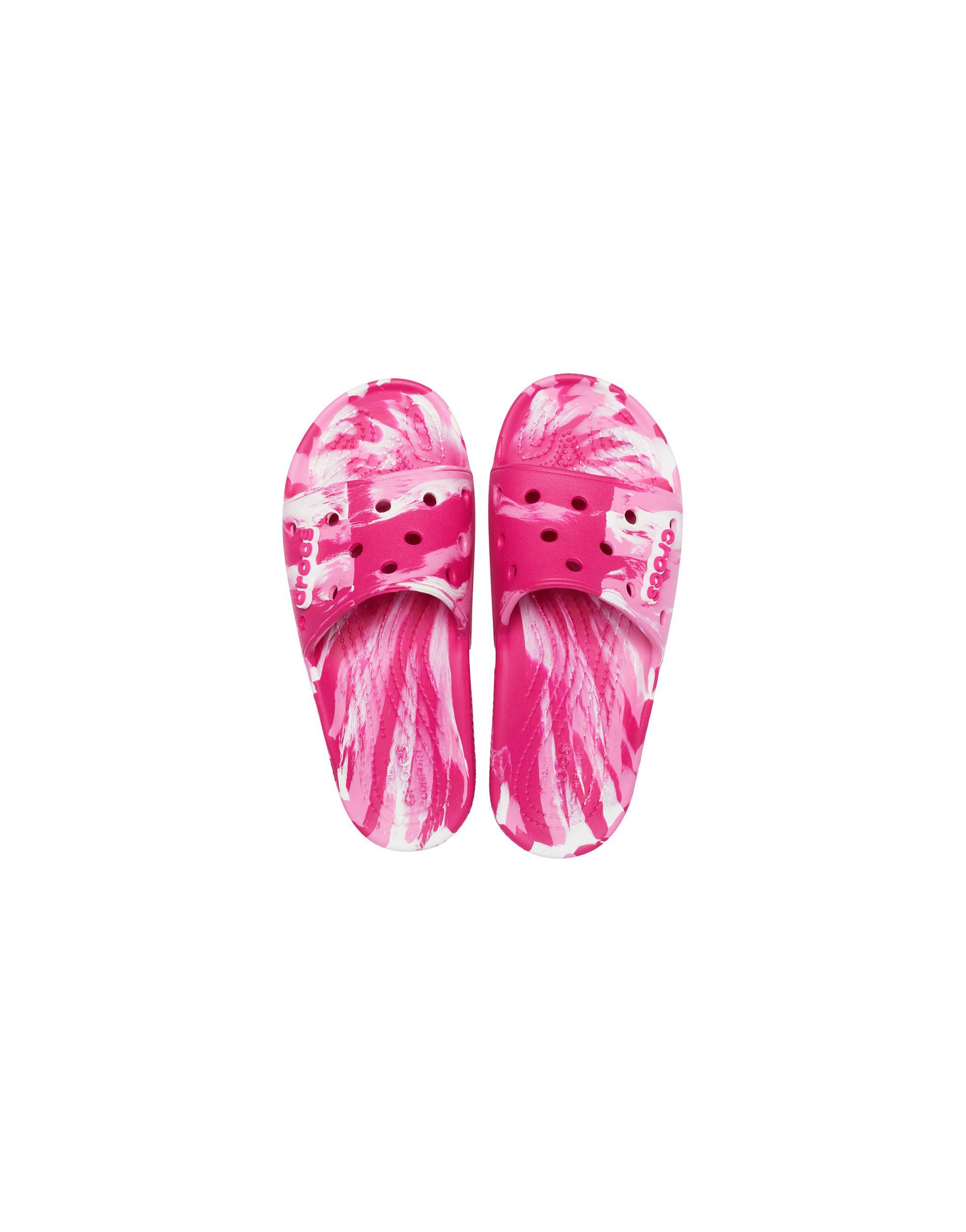 Crocs™ Classic Marble Slides in Pink | Lyst