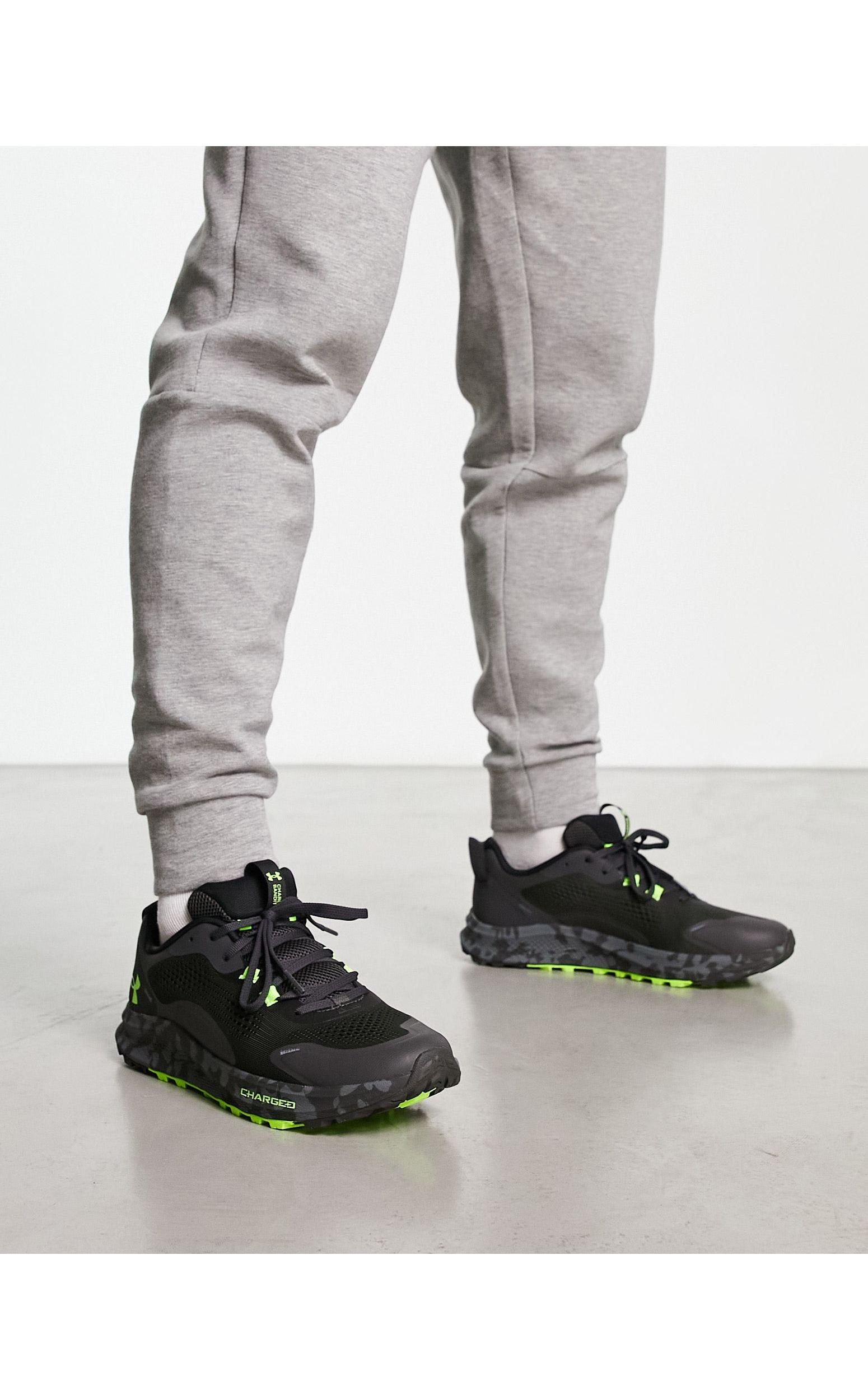 Under Armour Charged Bandit Trail 2 Trainers With Green Detail in Grey for  Men | Lyst Australia